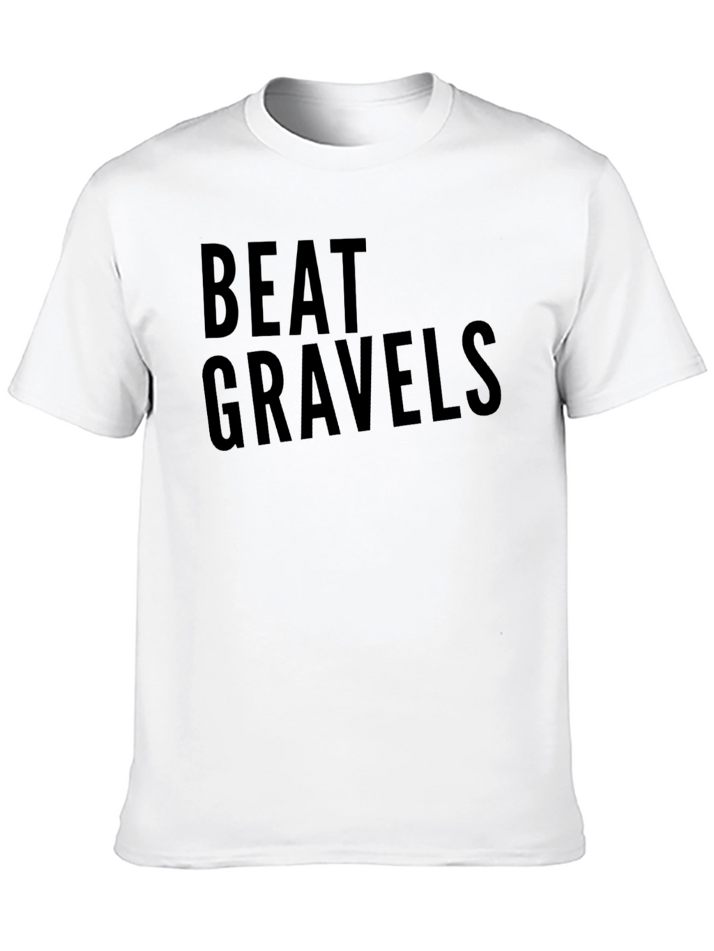 Beat Gravels Graphic Tee - Black Cotton T-Shirt