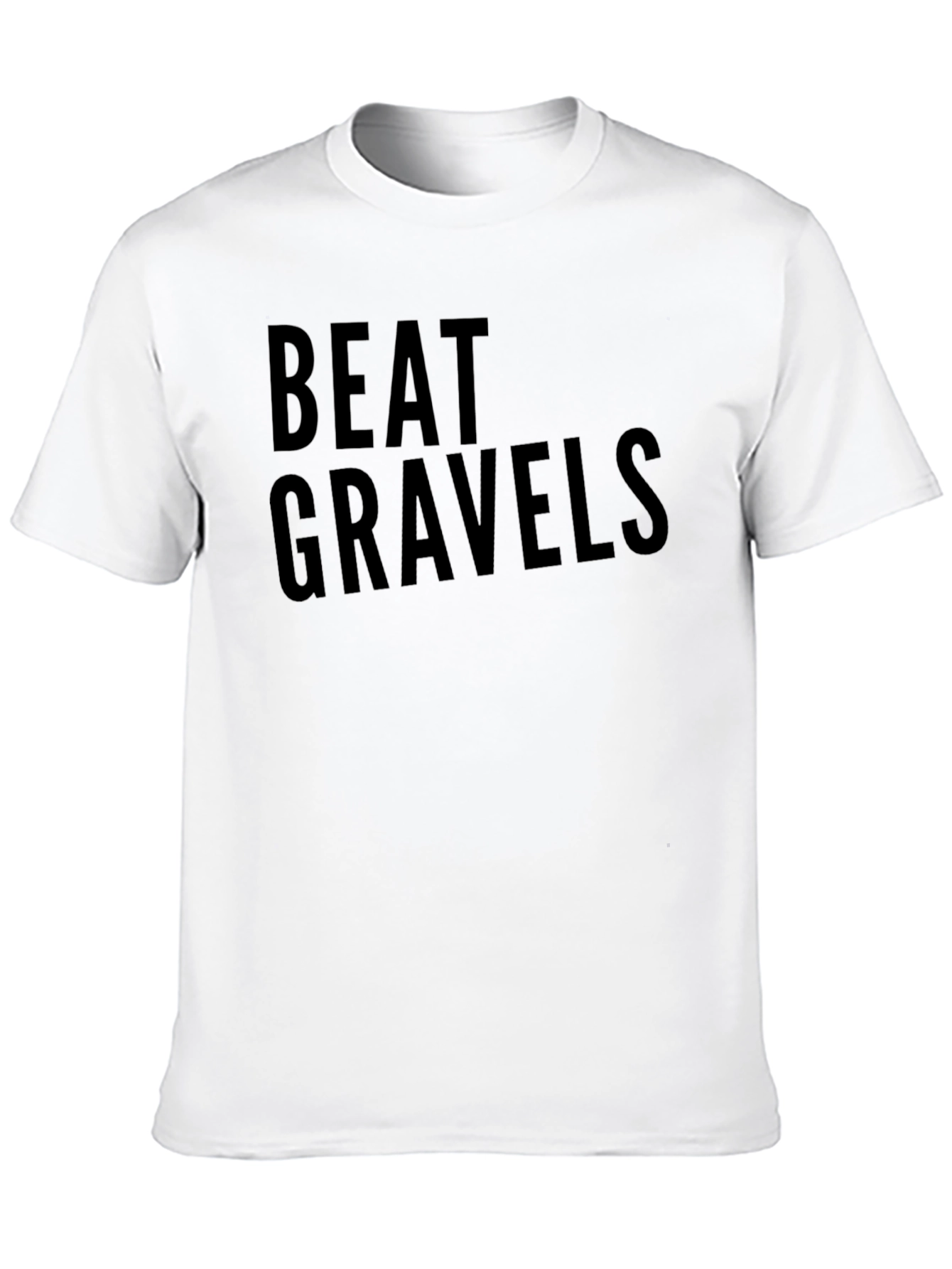 Beat Gravels Graphic Tee - Black Cotton T-Shirt