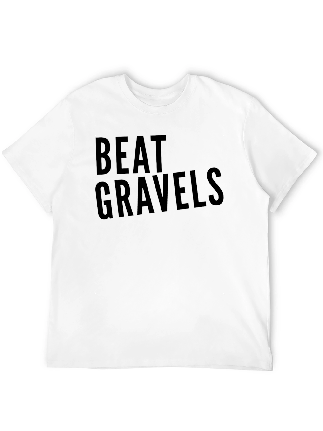 Beat Gravels Graphic Tee - Black Cotton T-Shirt