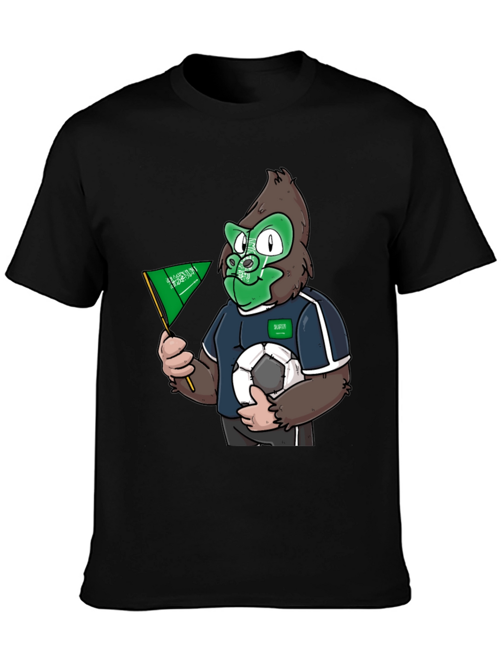 Saudi Arabia Soccer Gorilla Graphic Tee