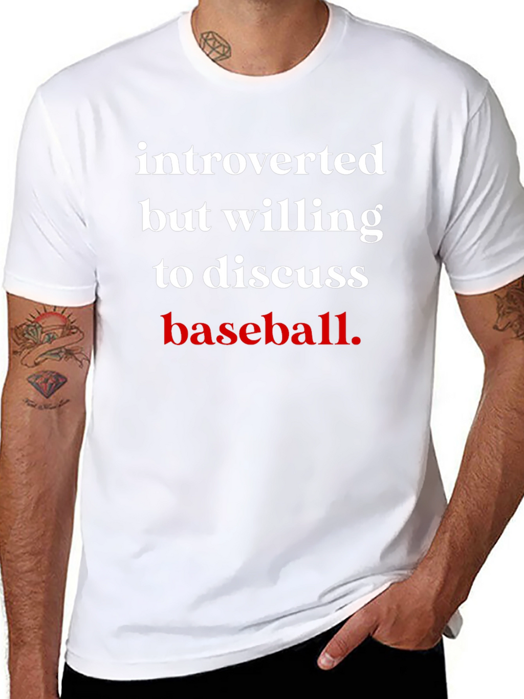 Introverted Baseball Fan T-Shirt