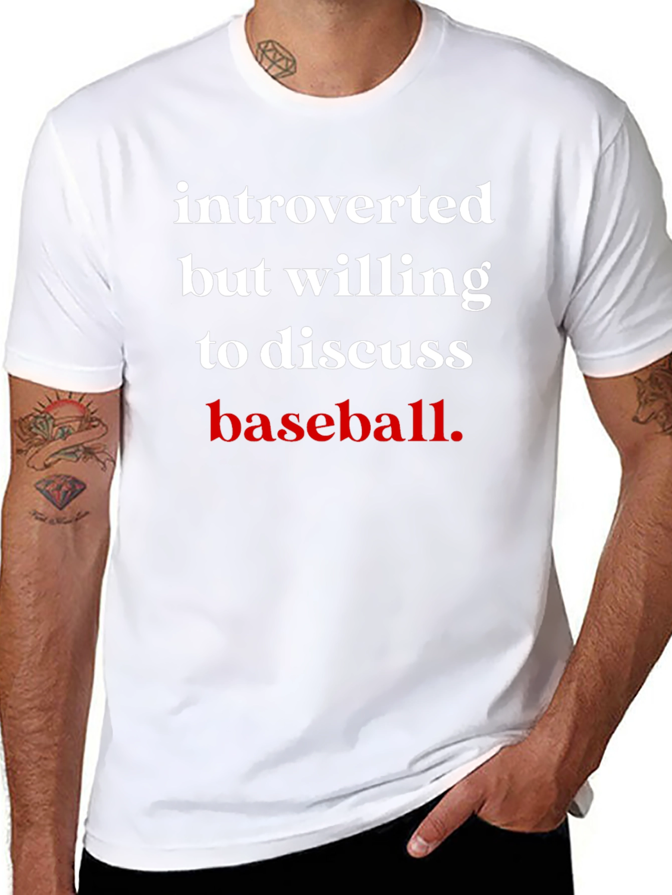 Introverted Baseball Fan T-Shirt