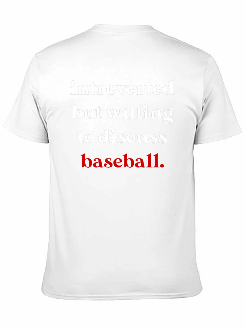 Introverted Baseball Fan T-Shirt