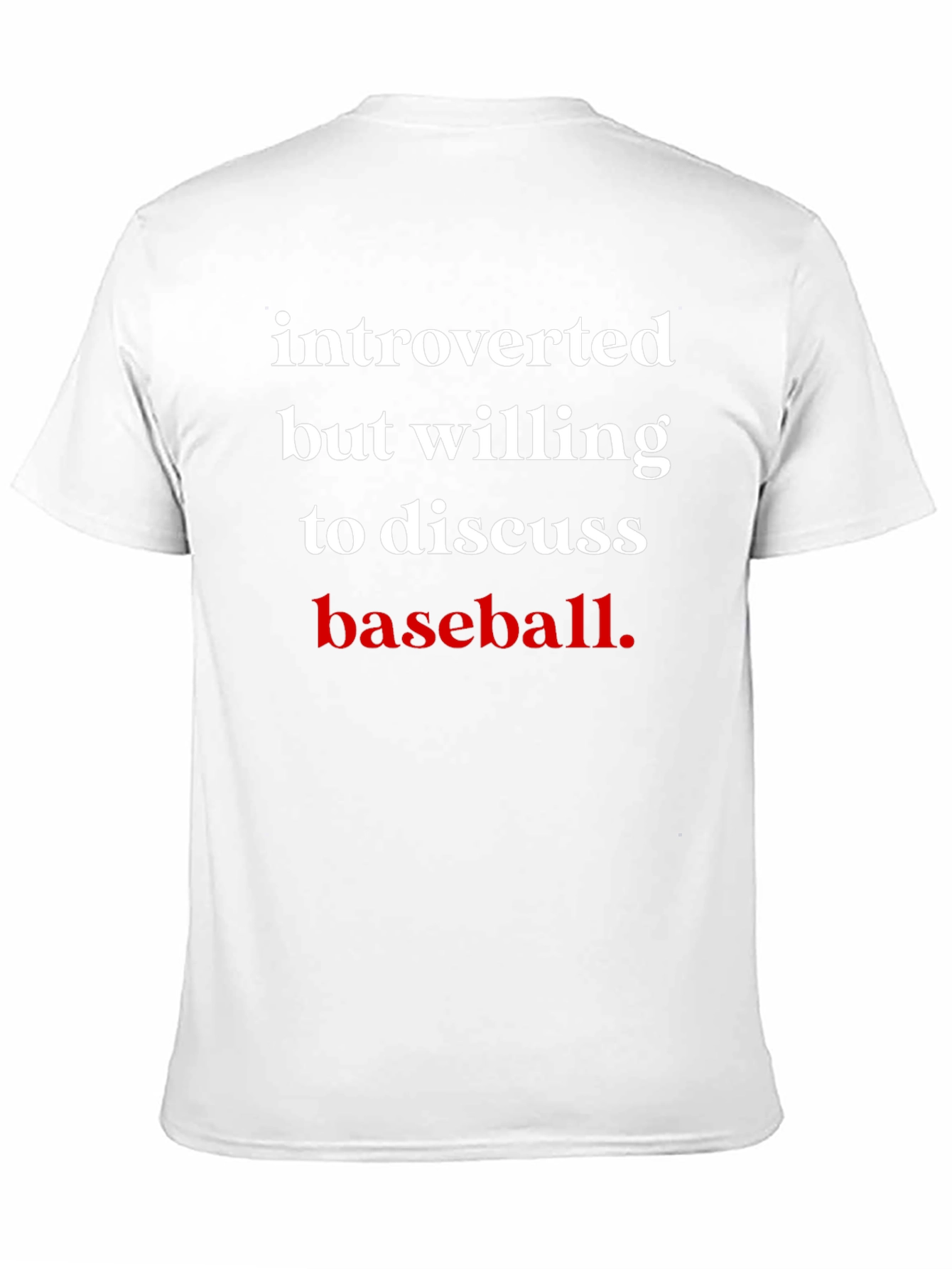 Introverted Baseball Fan T-Shirt
