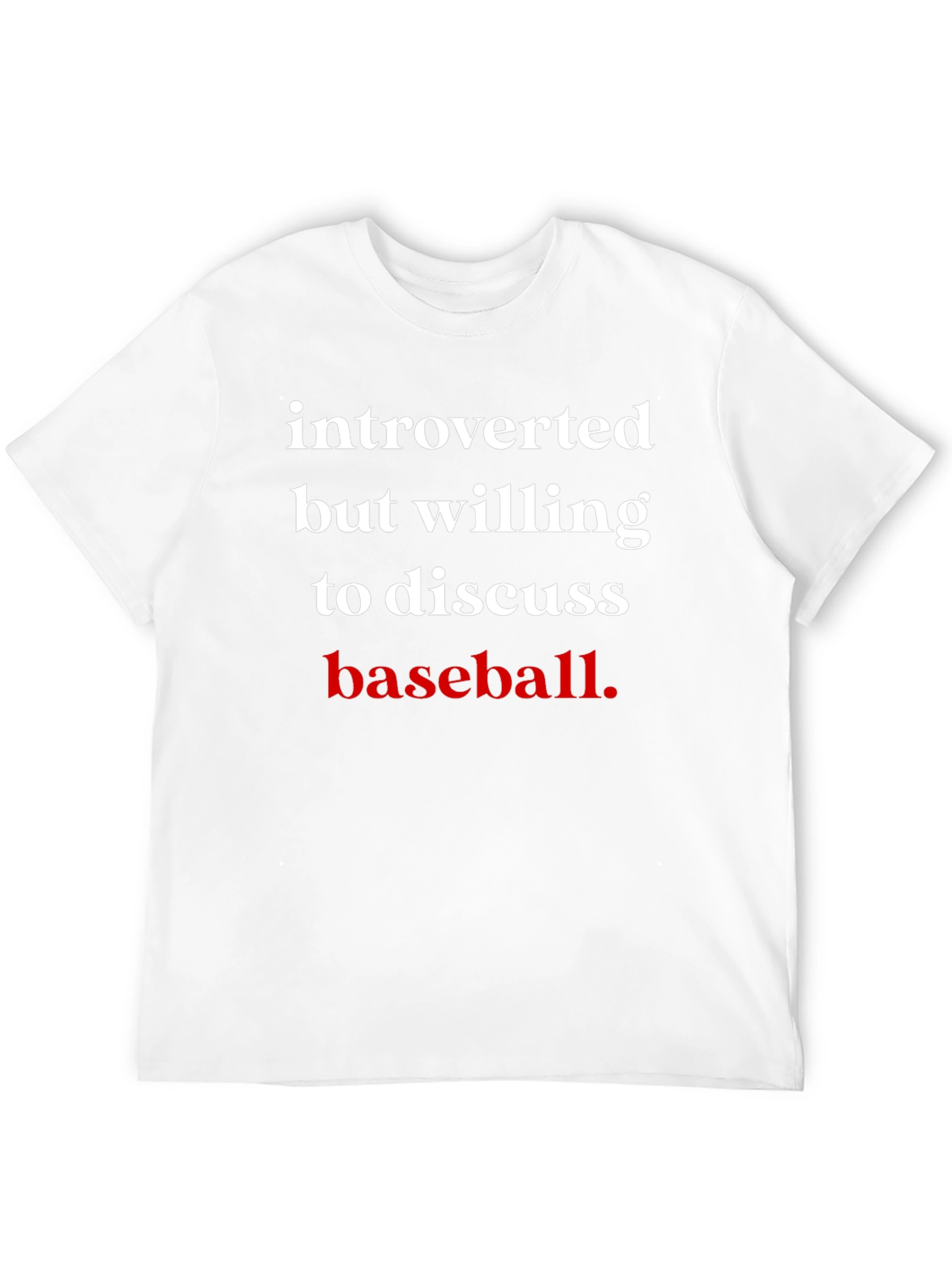 Introverted Baseball Fan T-Shirt