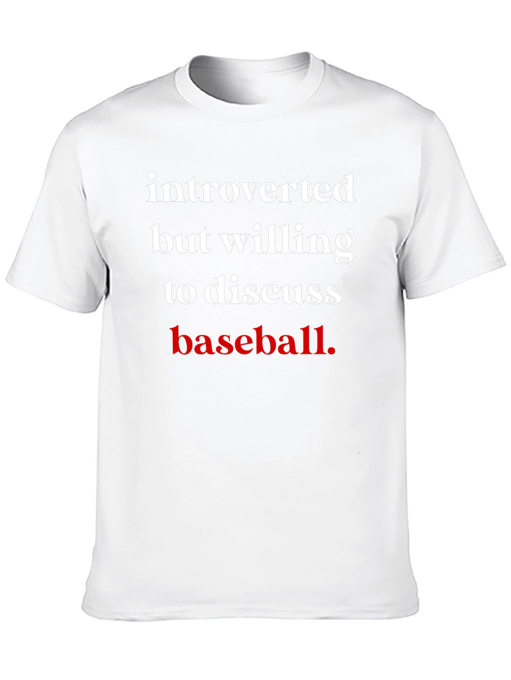 Introverted Baseball Fan T-Shirt