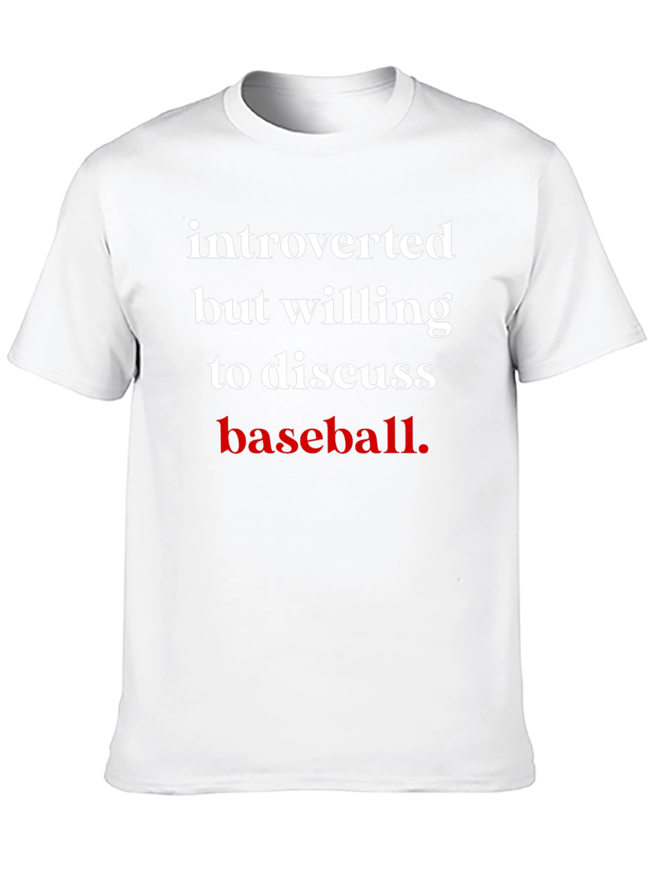 Introverted Baseball Fan T-Shirt