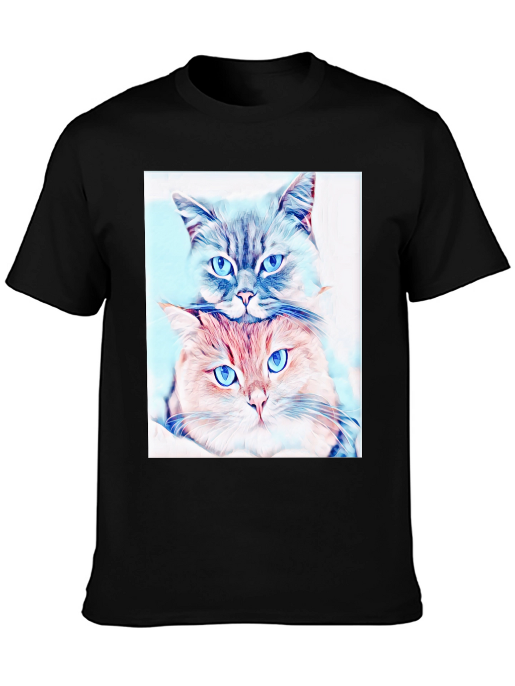 Cute Cats Portrait T-Shirt
