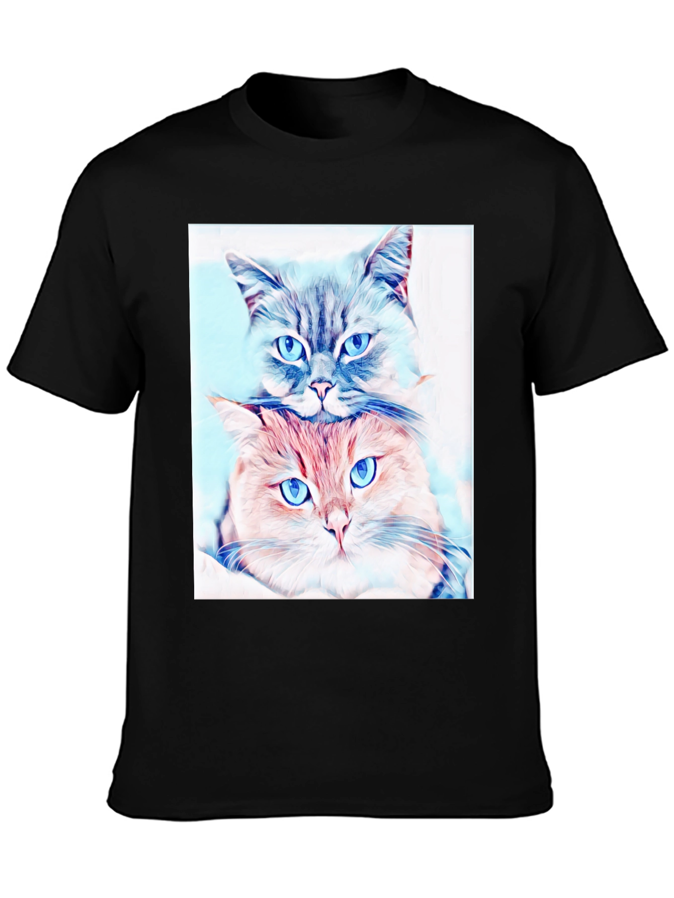 Cute Cats Portrait T-Shirt