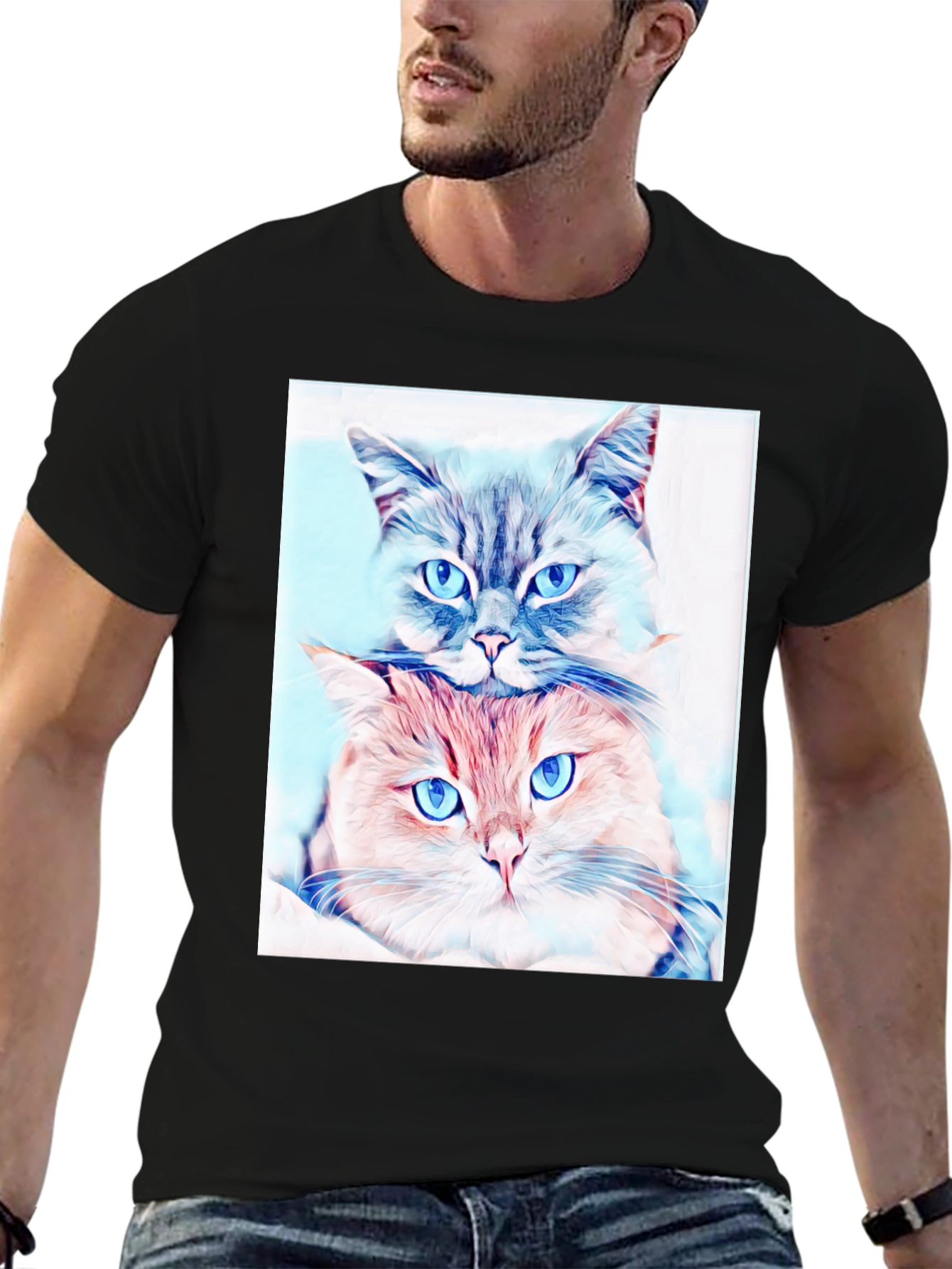 Cute Cats Portrait T-Shirt