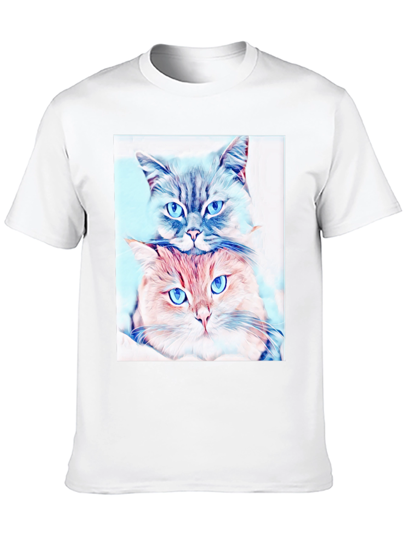 Cute Cats Portrait T-Shirt