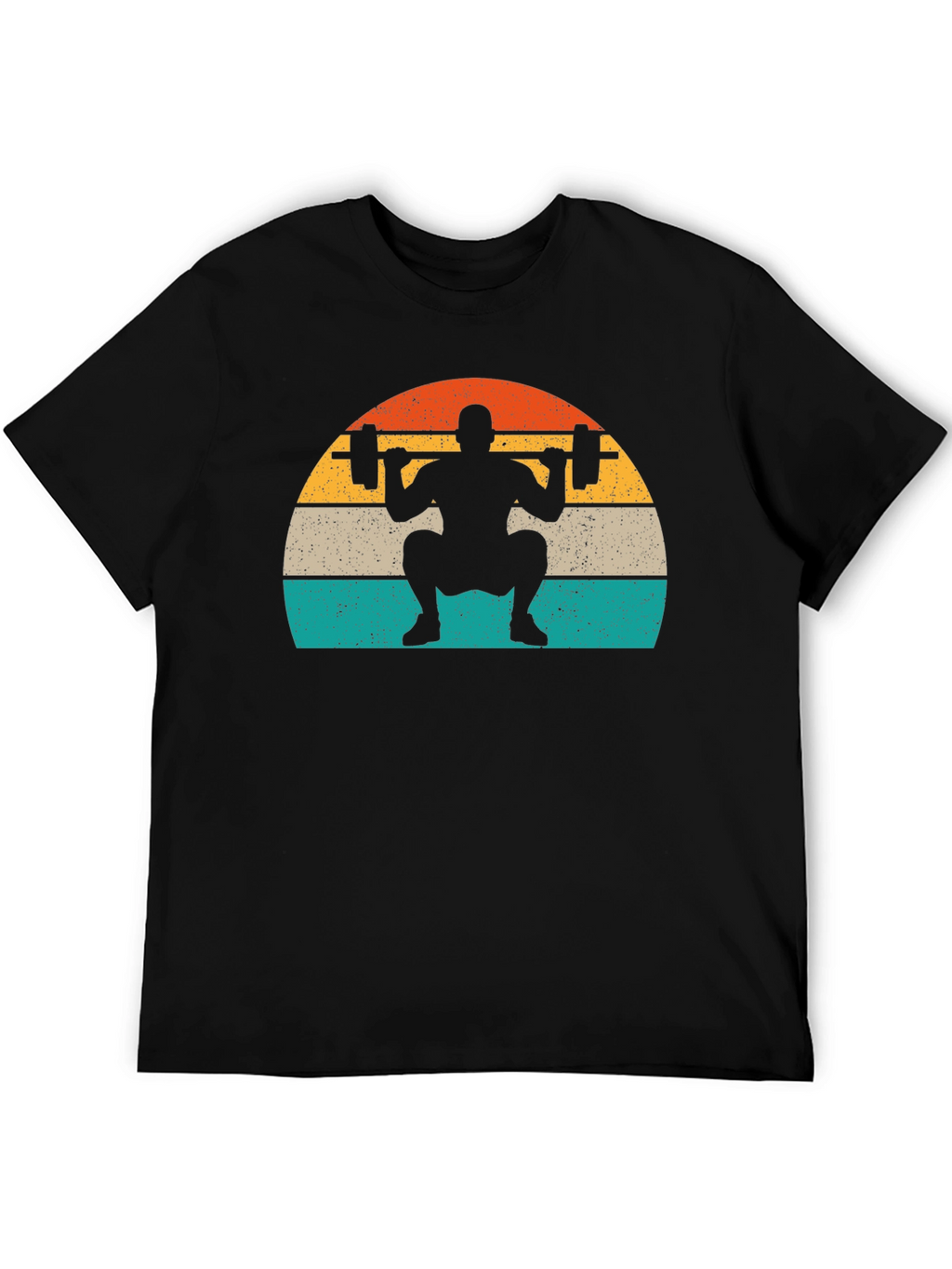 Retro Squat T-Shirt - Black Workout Tee
