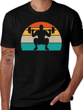 Retro Squat T-Shirt - Black Workout Tee