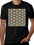 Skull & Rose Pattern Tee