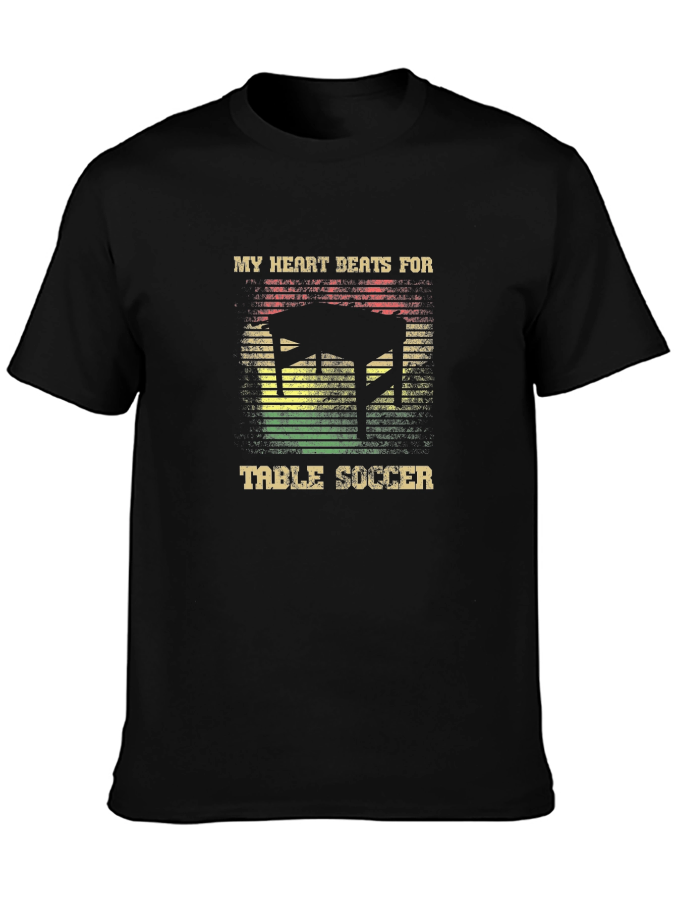 Table Soccer Fan T-Shirt - My Heart Beats For Foosball!