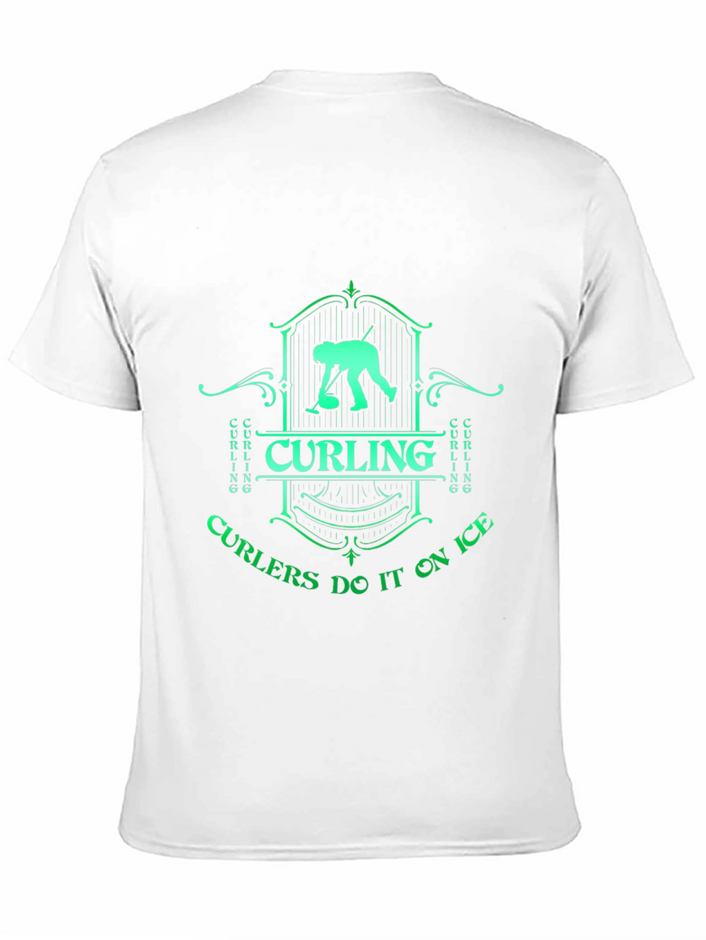 Curling On Ice Graphic T-Shirt