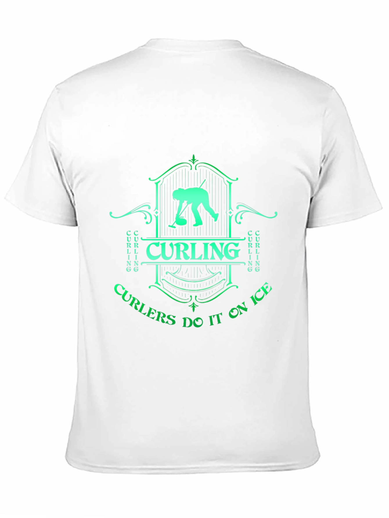 Curling On Ice Graphic T-Shirt