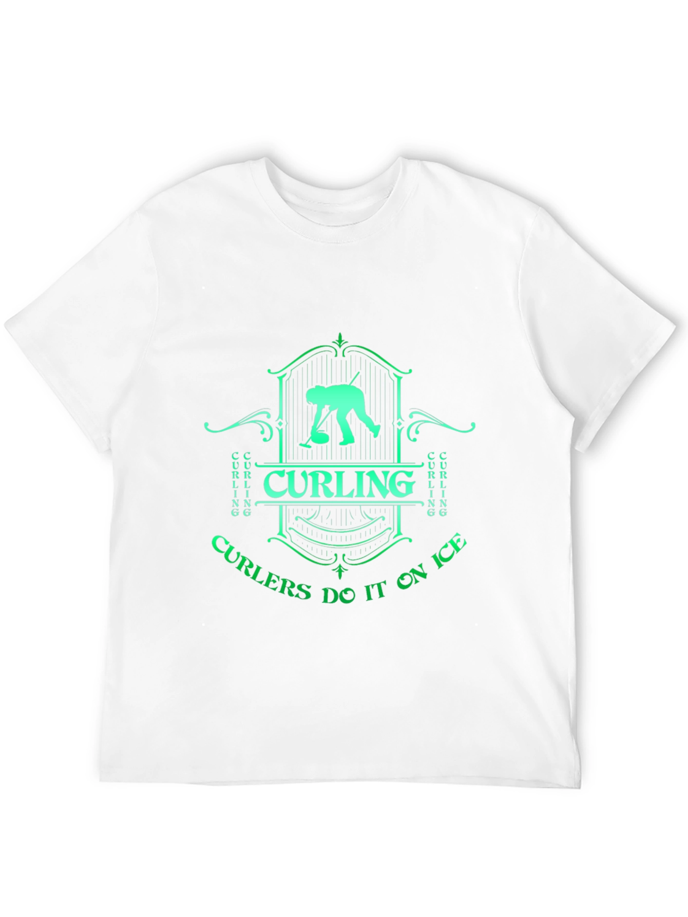Curling On Ice Graphic T-Shirt