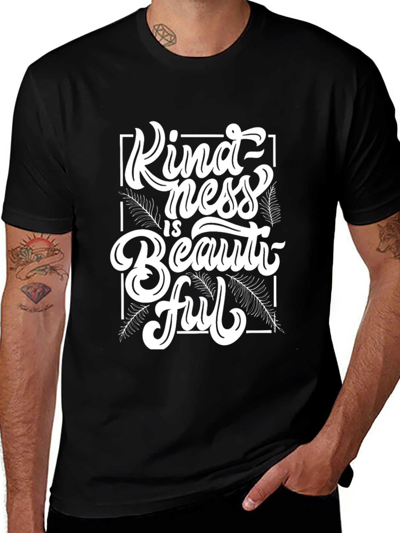 Kindness is Beautiful Black T-Shirt