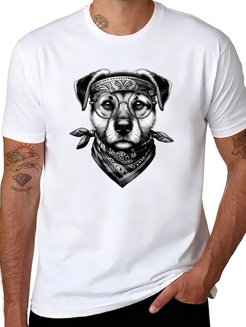 Cool Dog Glasses T-Shirt – Edgy Dog Lover Graphic Tee