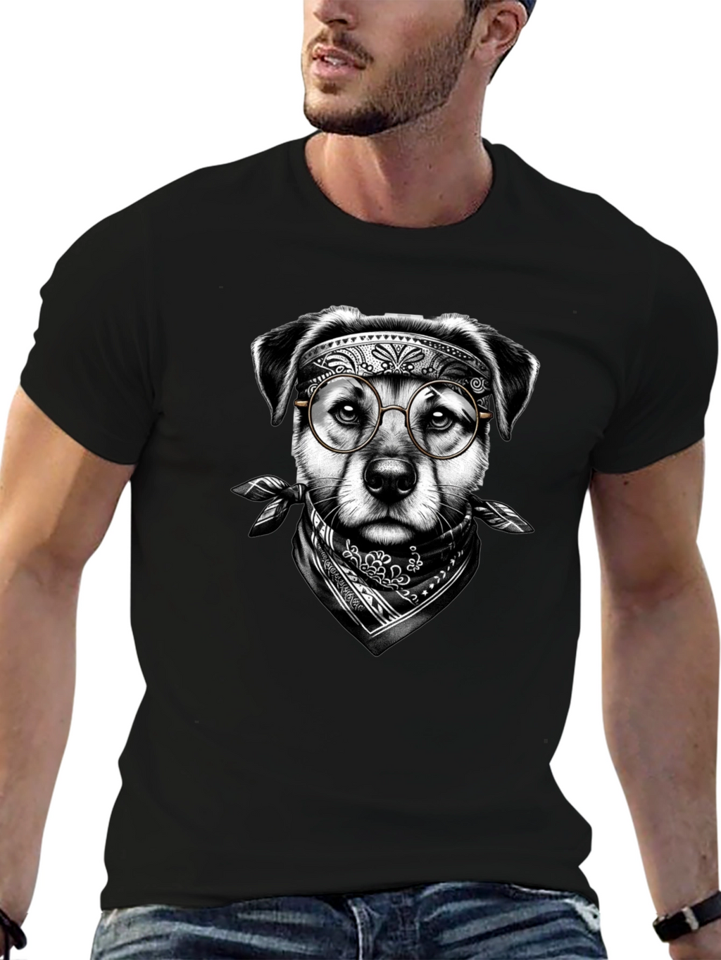 Cool Dog Glasses T-Shirt – Edgy Dog Lover Graphic Tee