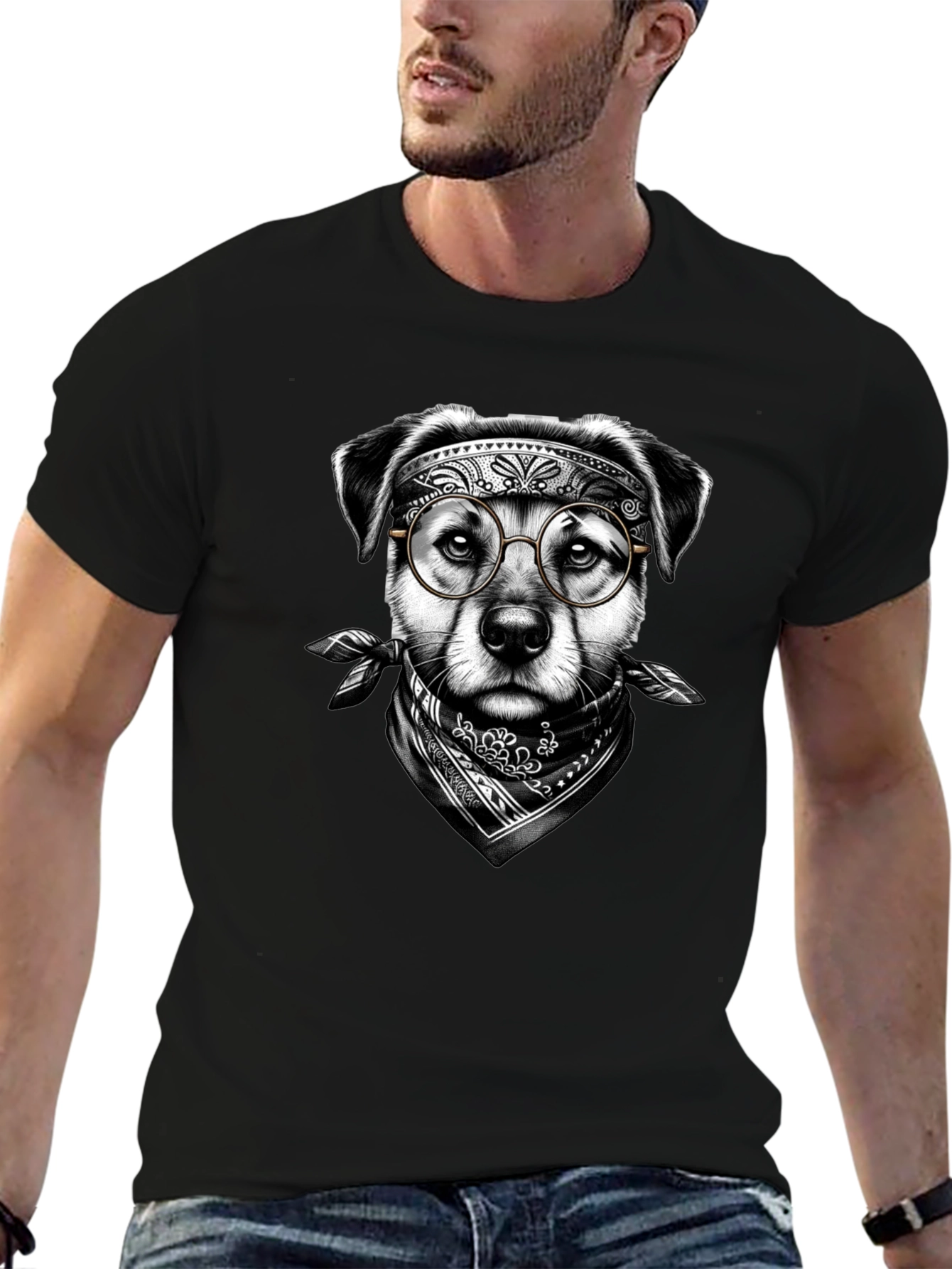 Cool Dog Glasses T-Shirt – Edgy Dog Lover Graphic Tee
