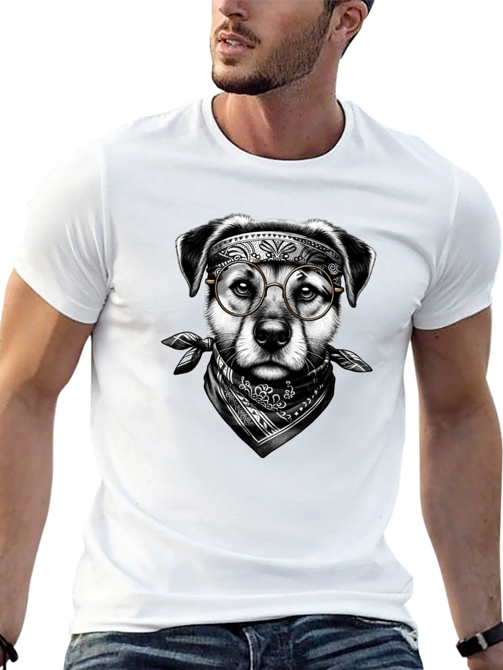 Cool Dog Glasses T-Shirt – Edgy Dog Lover Graphic Tee