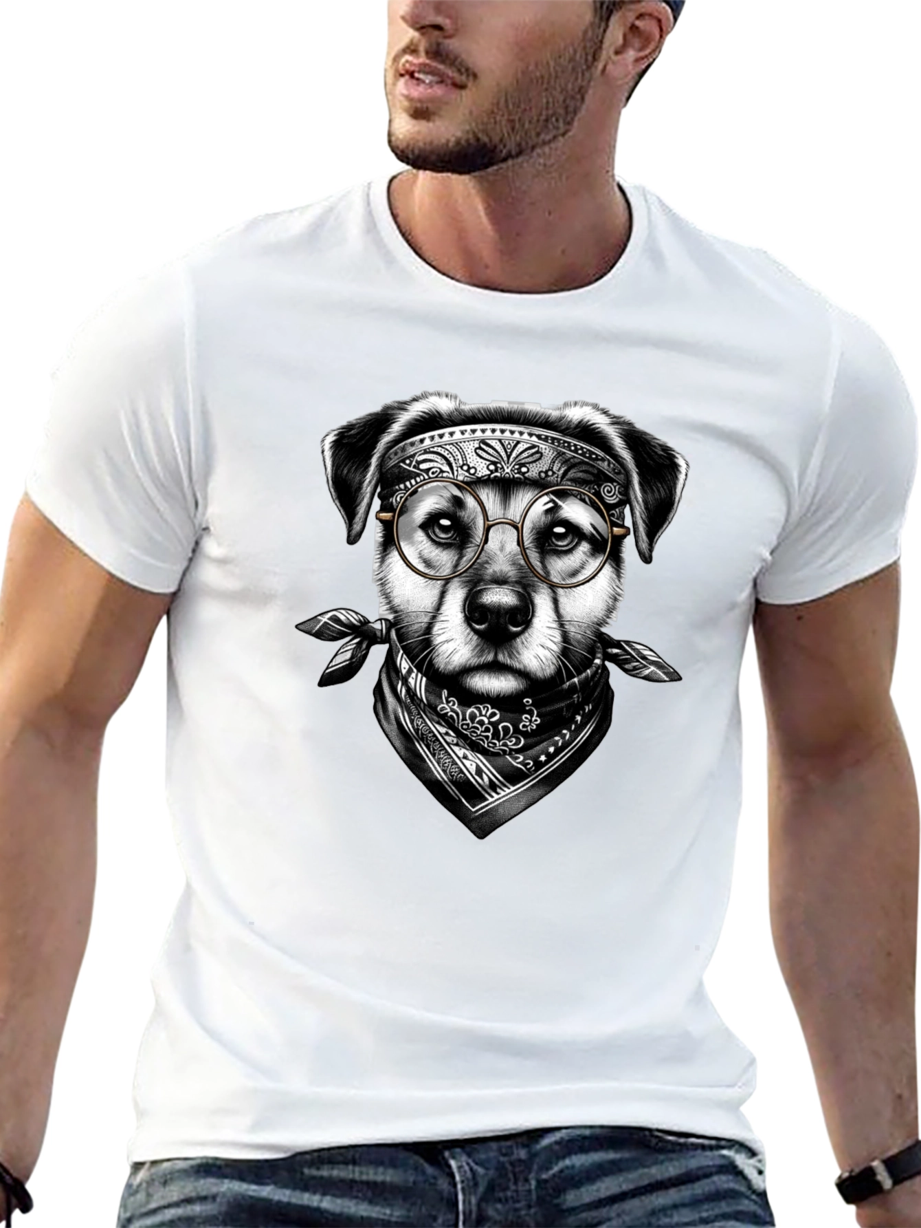 Cool Dog Glasses T-Shirt – Edgy Dog Lover Graphic Tee