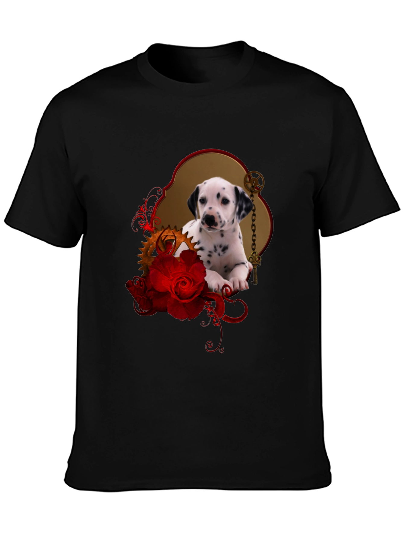 Dalmatian Puppy & Roses T-Shirt