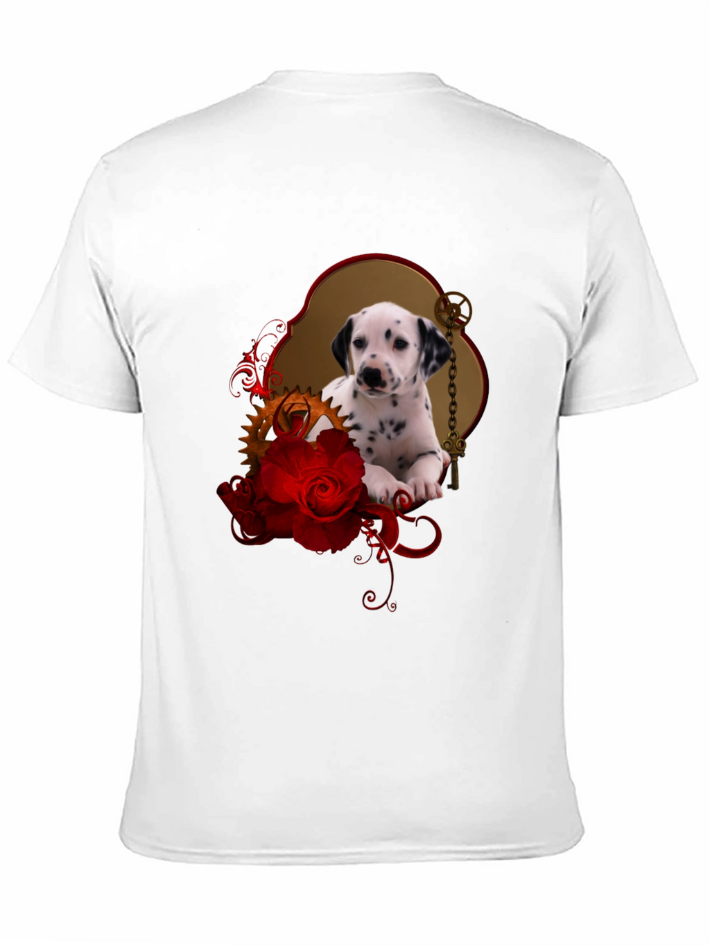 Dalmatian Puppy & Roses T-Shirt