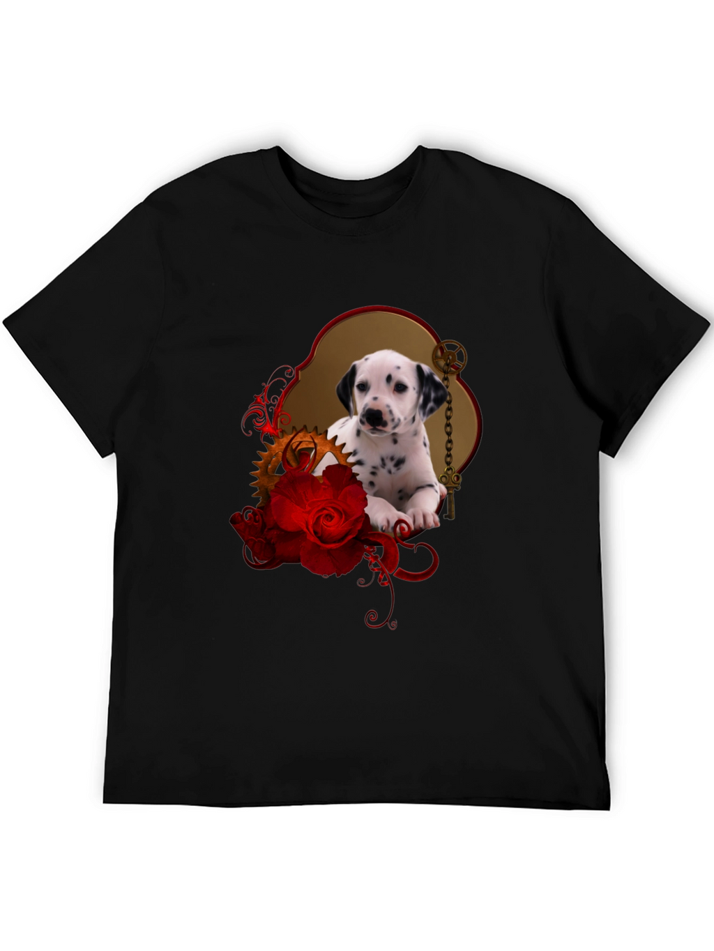 Dalmatian Puppy & Roses T-Shirt
