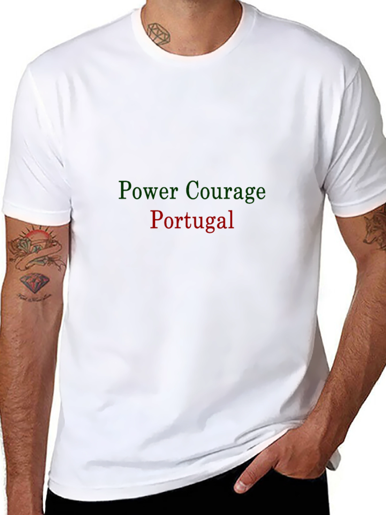 Portugal Power Courage Graphic T-Shirt