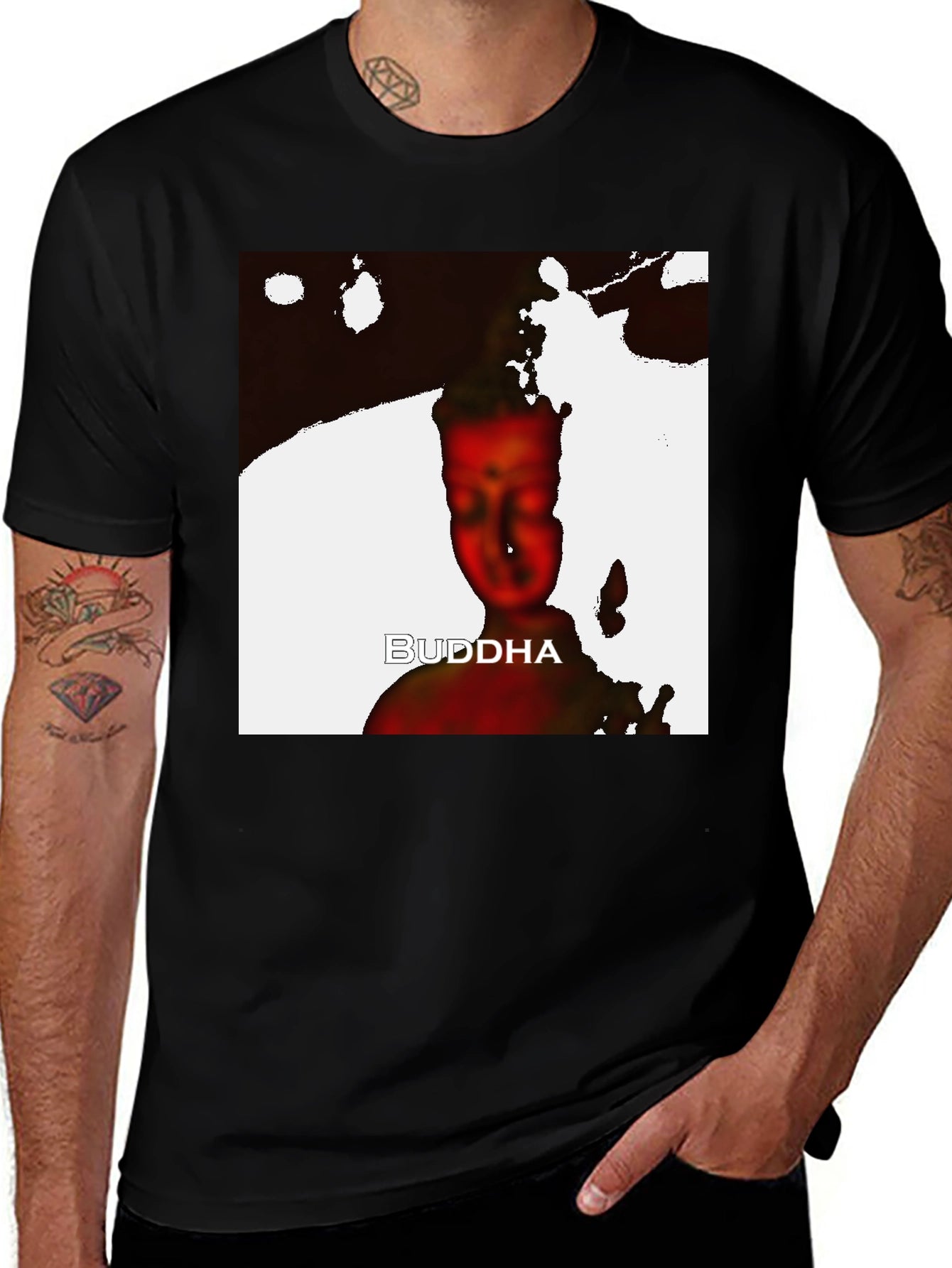 Buddha Graphic Black T-Shirt