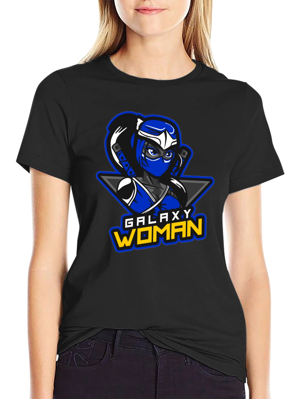 Galaxy Woman Ninja Graphic T-Shirt
