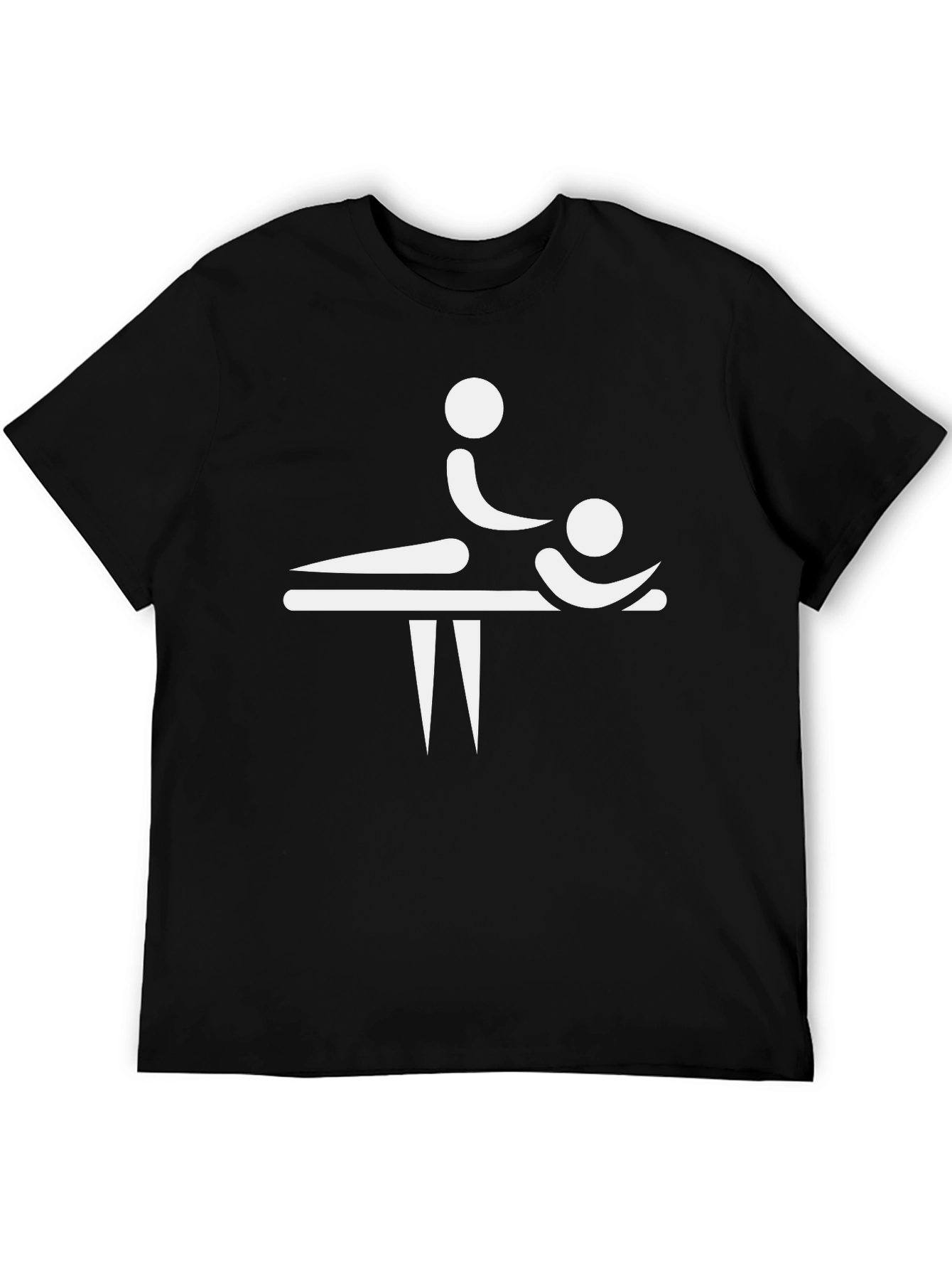 Massage Therapy T-Shirt - Funny Stick Figure Design