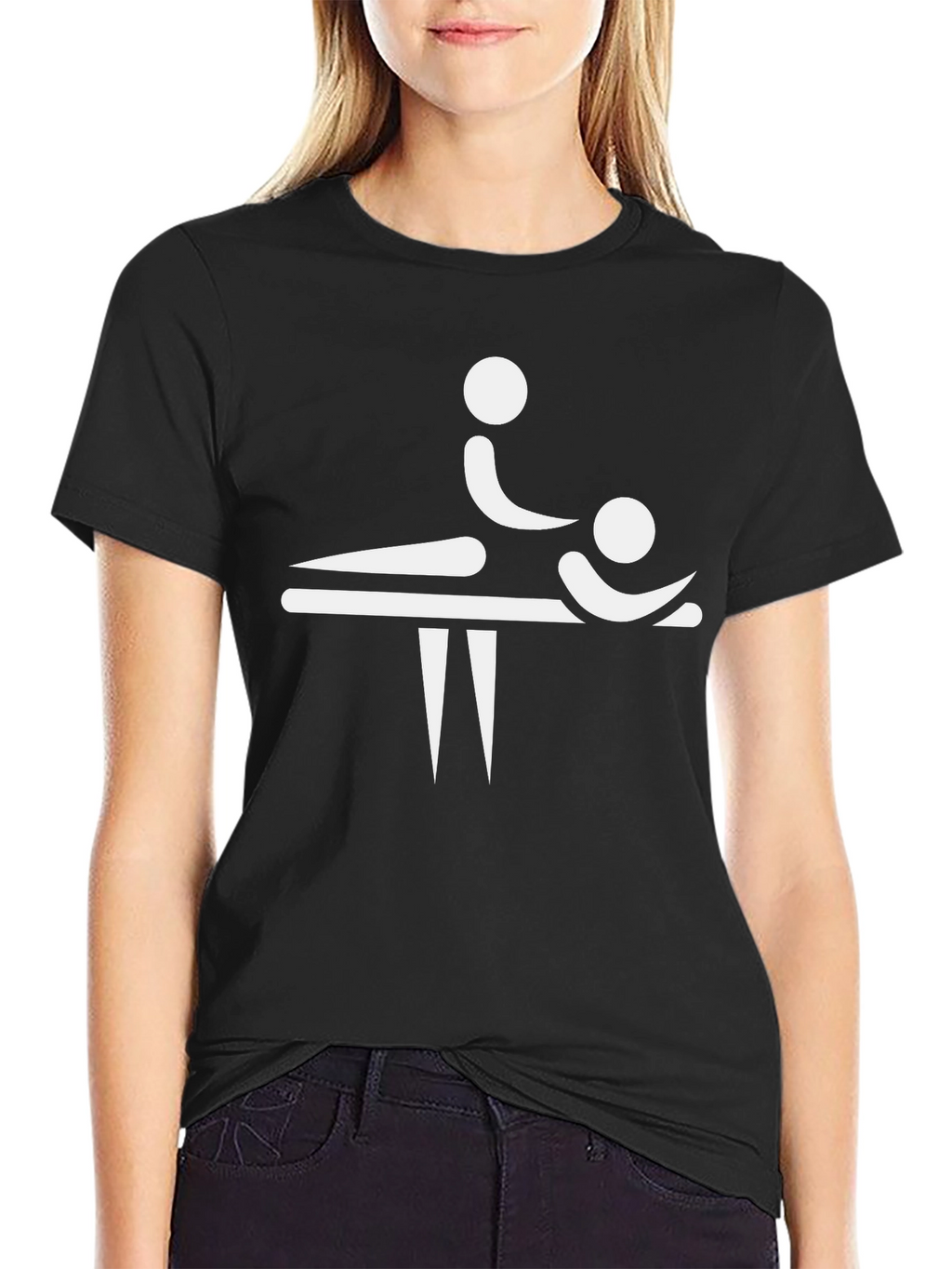 Massage Therapy T-Shirt - Funny Stick Figure Design