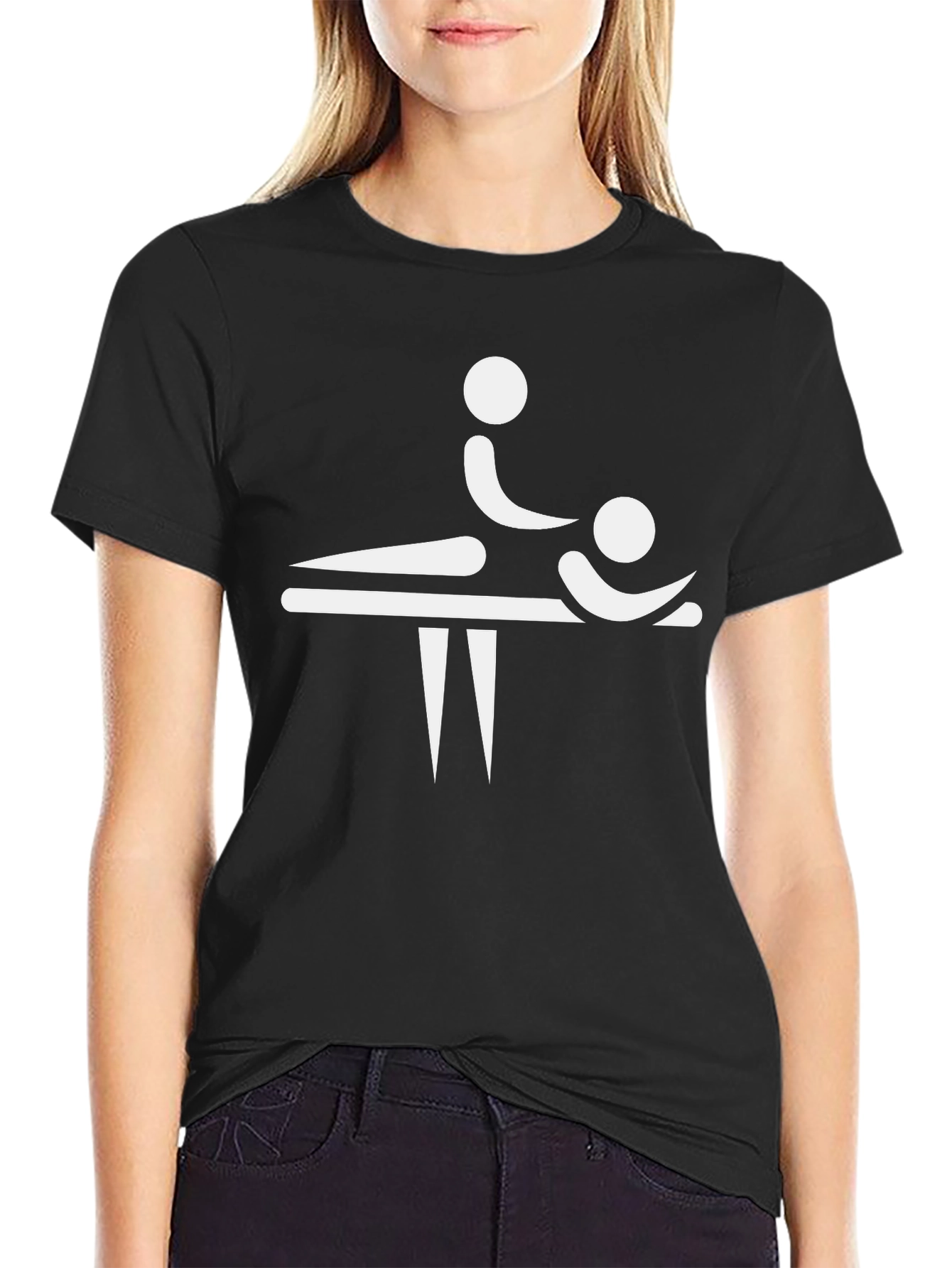 Massage Therapy T-Shirt - Funny Stick Figure Design
