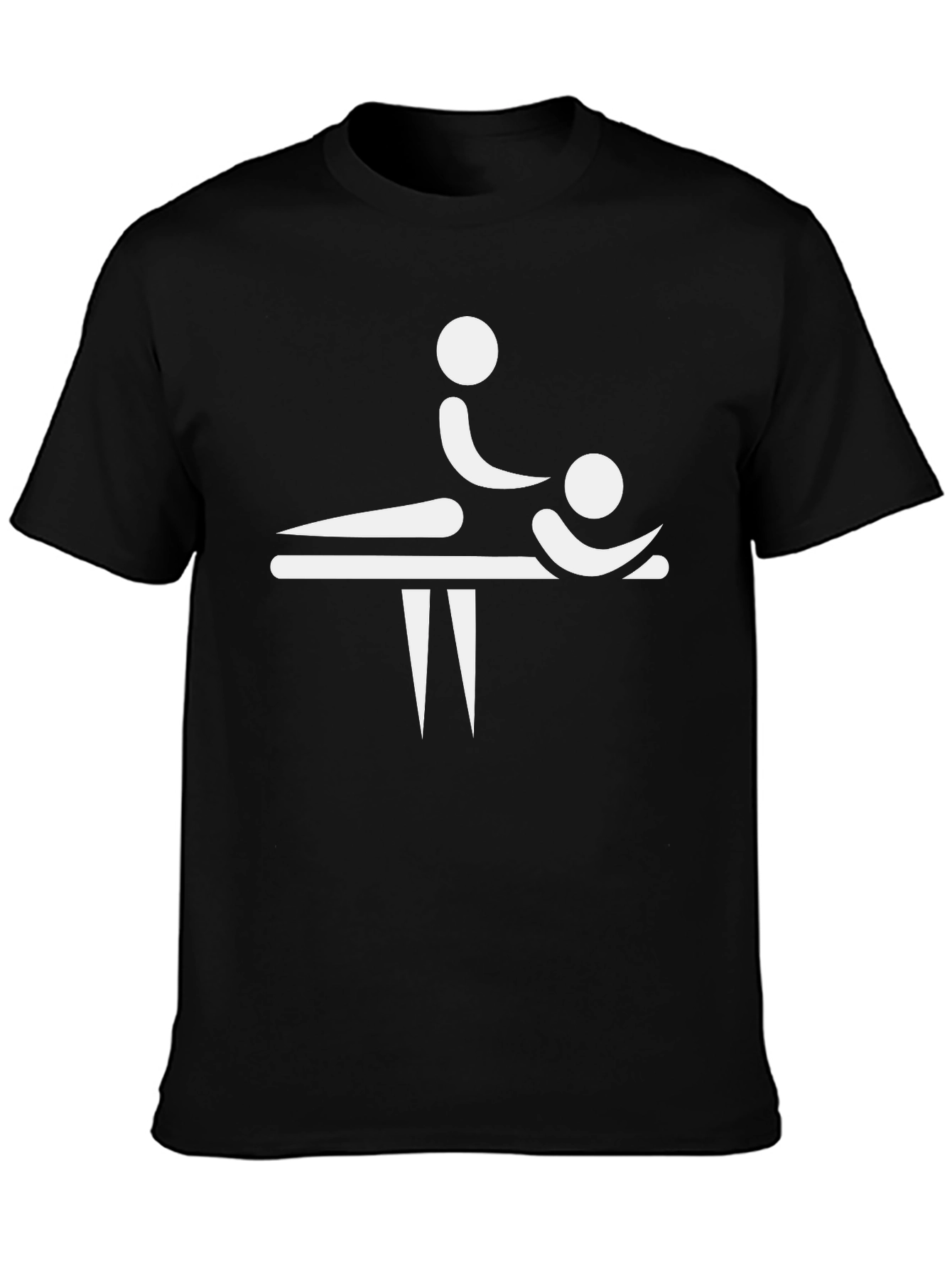 Massage Therapy T-Shirt - Funny Stick Figure Design
