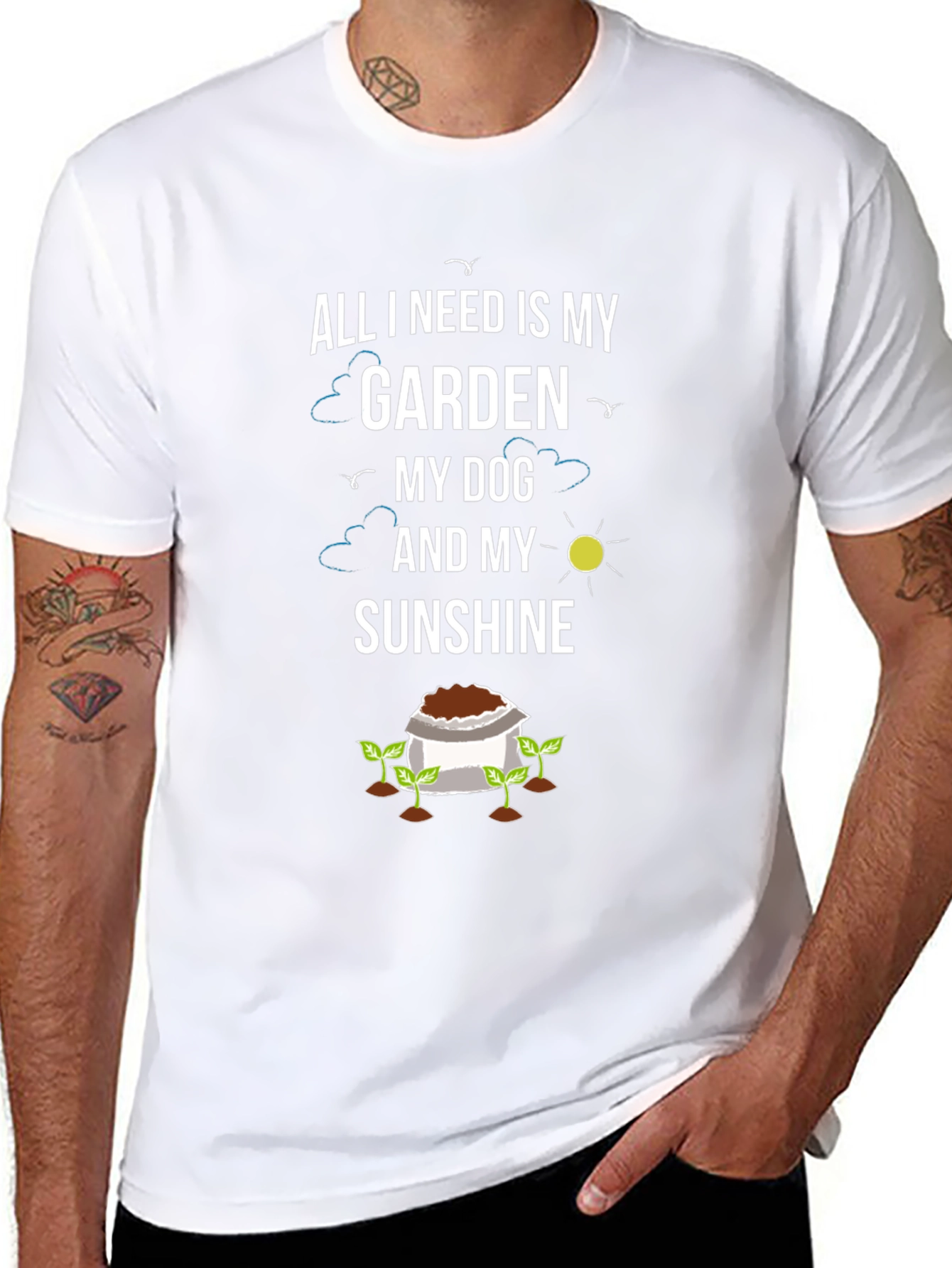 Garden Dog Sunshine T-Shirt - Gardener Gift