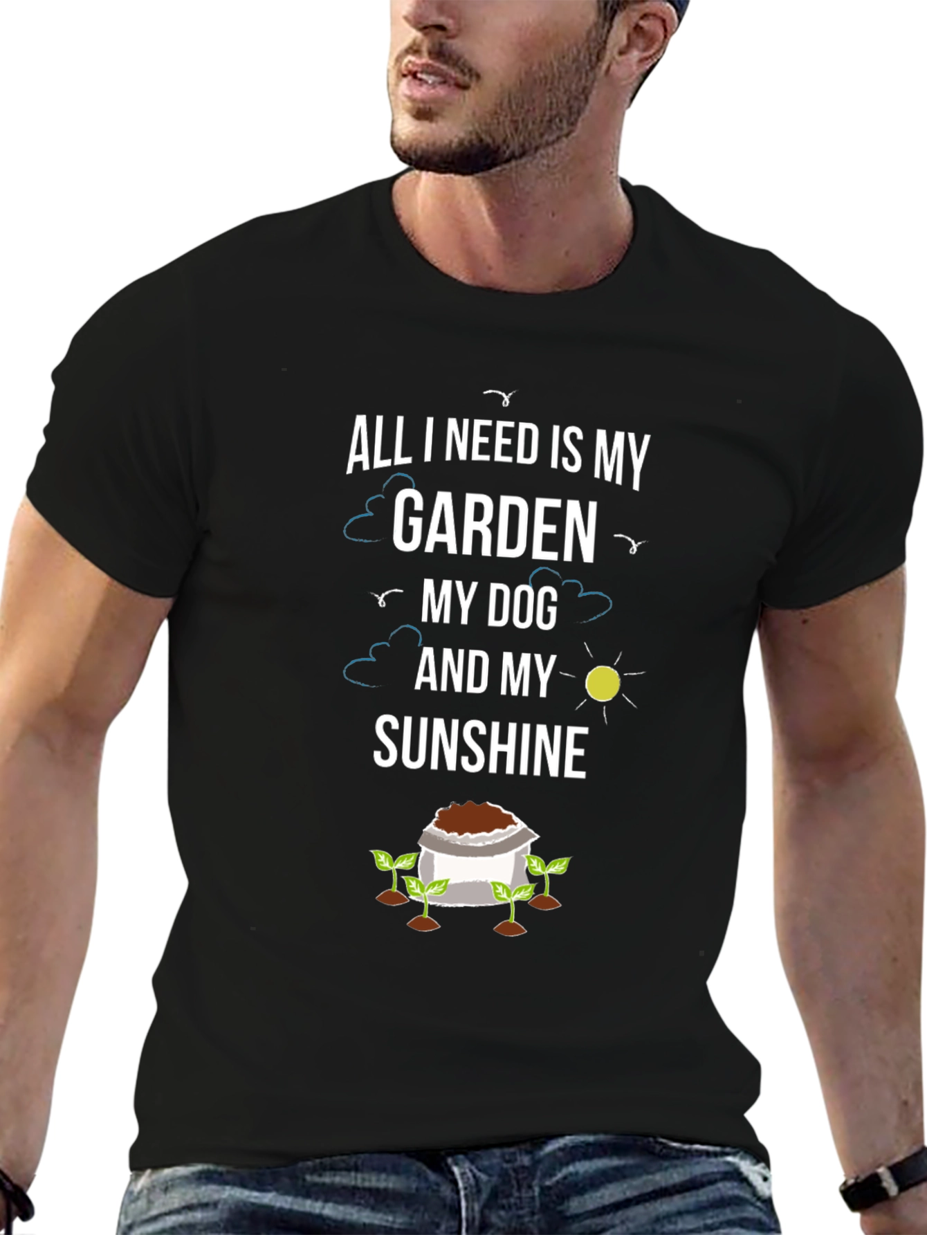 Garden Dog Sunshine T-Shirt - Gardener Gift