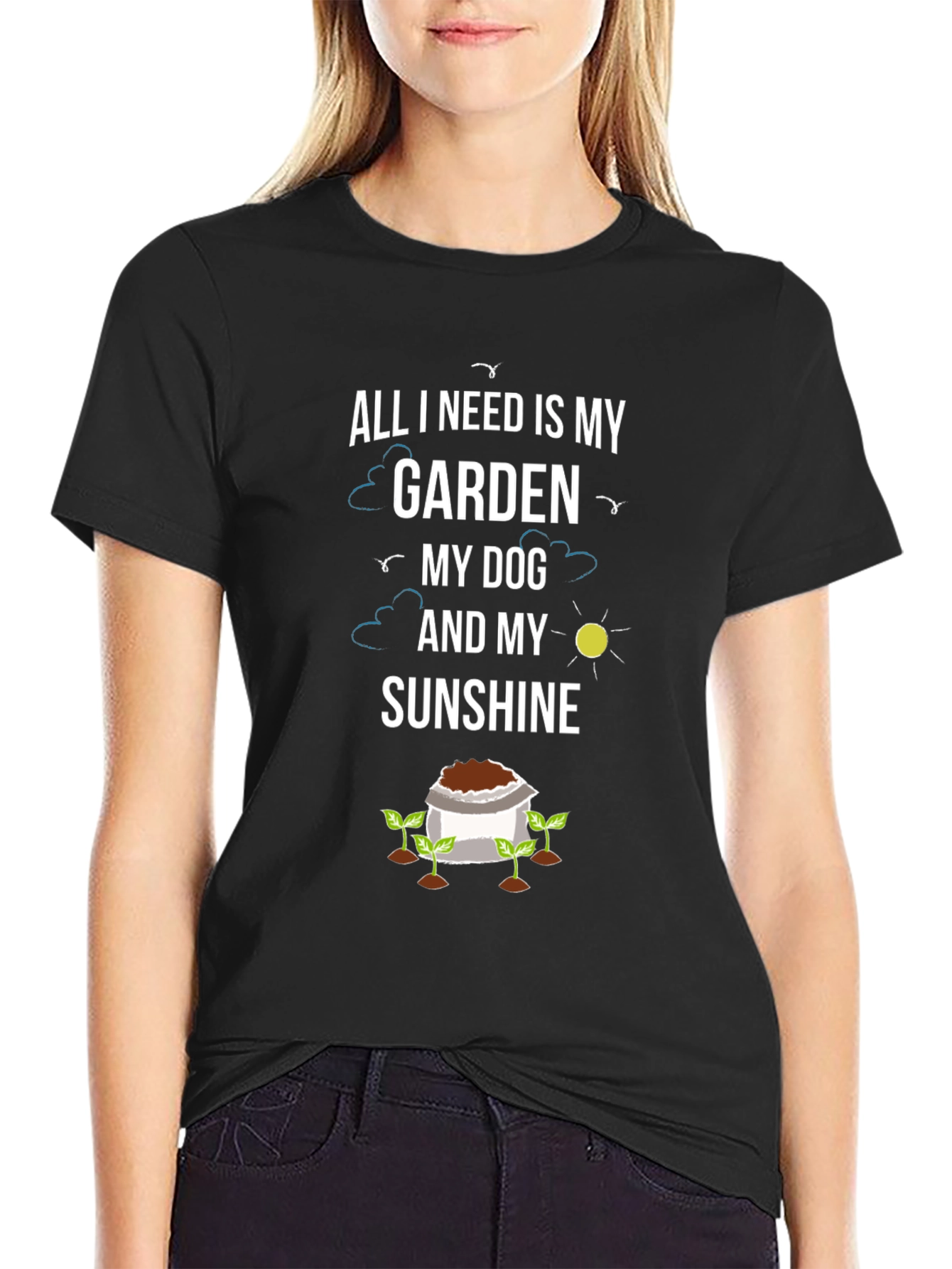 Garden Dog Sunshine T-Shirt - Gardener Gift