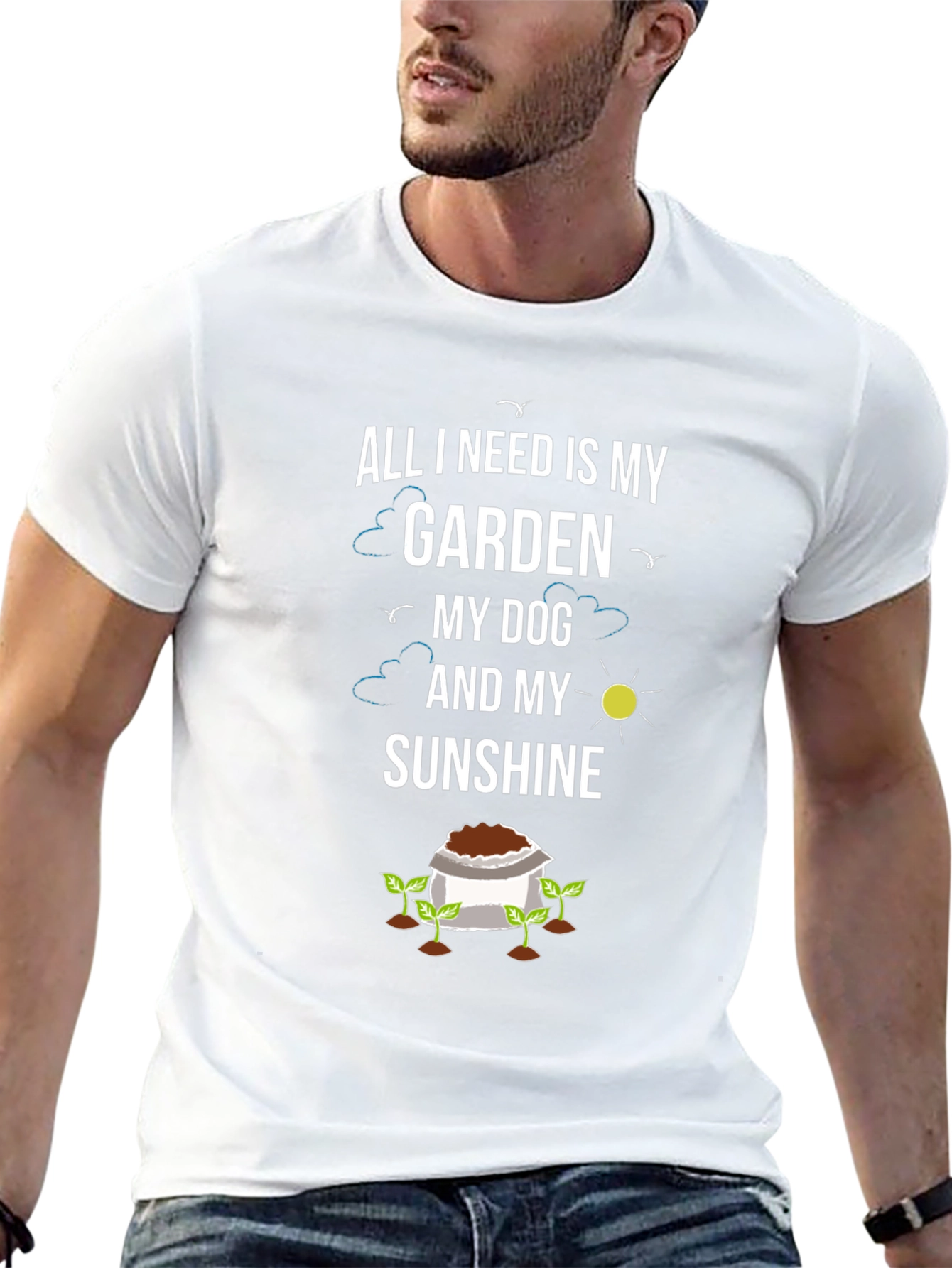Garden Dog Sunshine T-Shirt - Gardener Gift