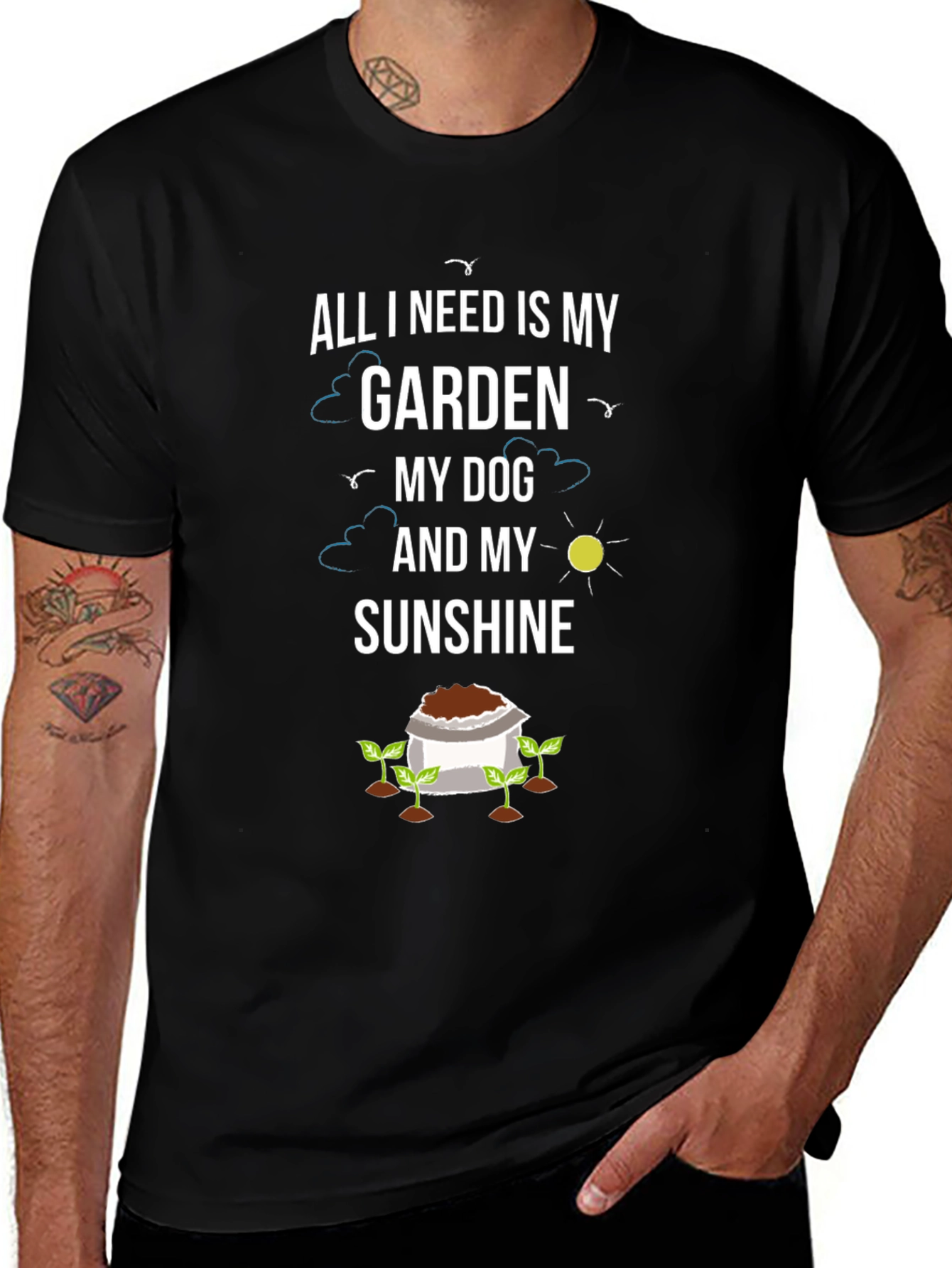 Garden Dog Sunshine T-Shirt - Gardener Gift