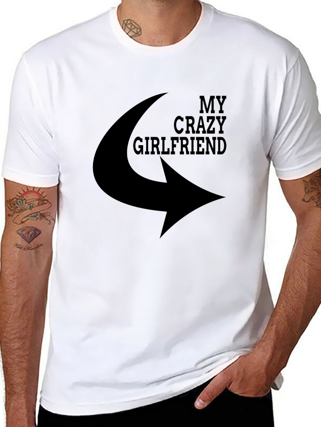 My Crazy Girlfriend T-Shirt - Novelty Graphic Tee