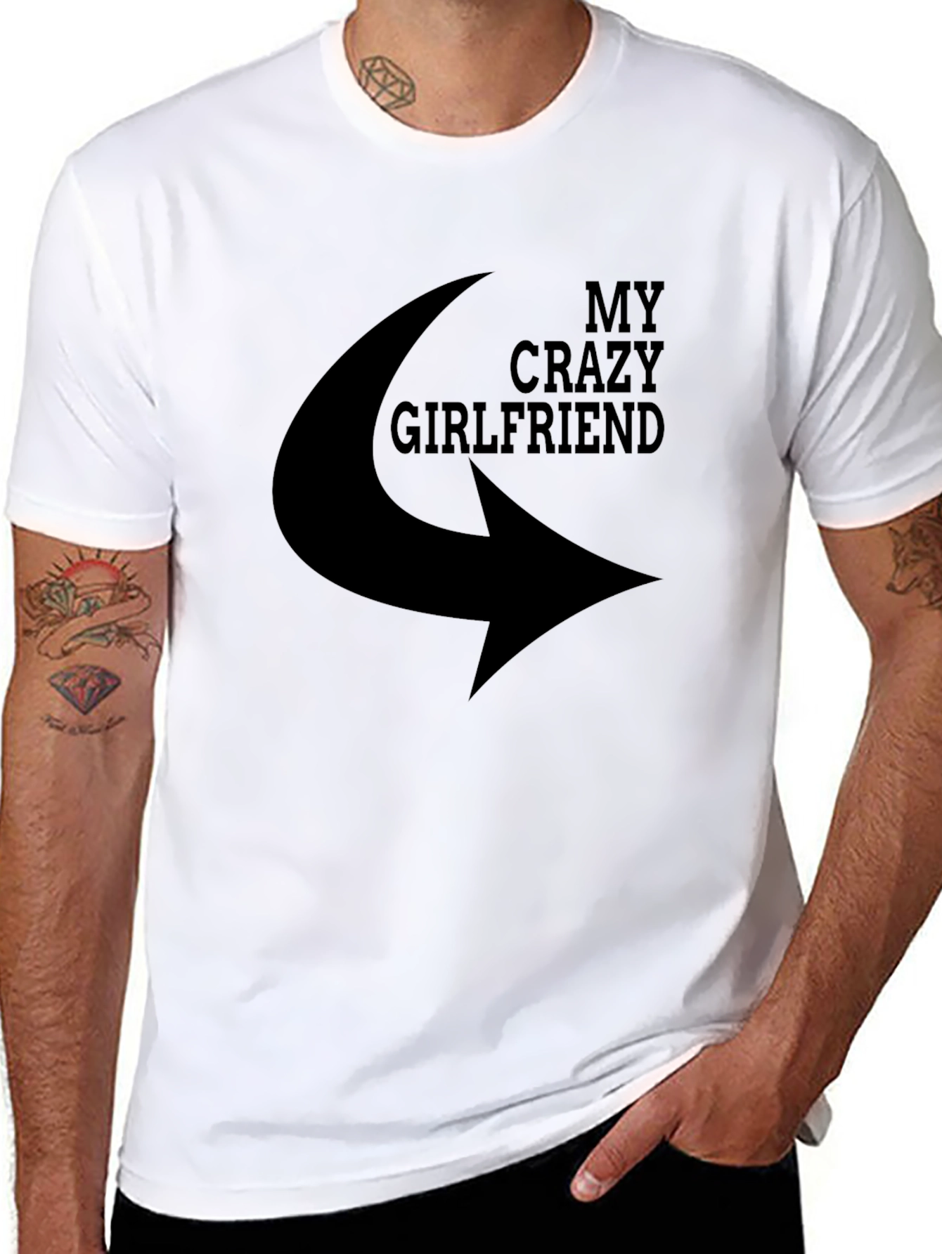 My Crazy Girlfriend T-Shirt - Novelty Graphic Tee
