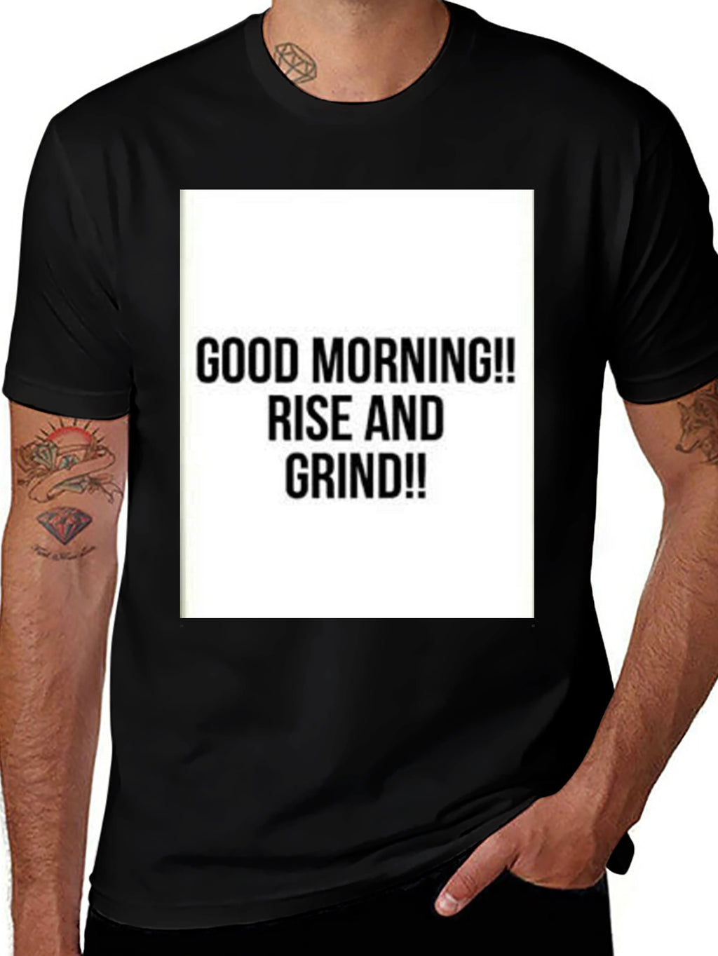 Rise and Grind Graphic Tee - Motivational T-Shirt