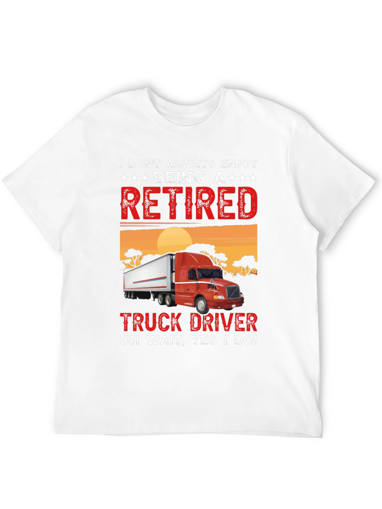 Retired Truck Driver T-Shirt - Black