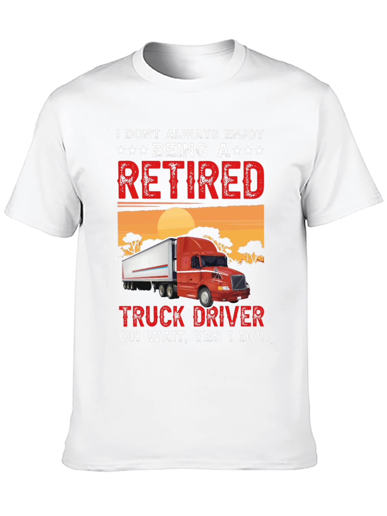 Retired Truck Driver T-Shirt - Black