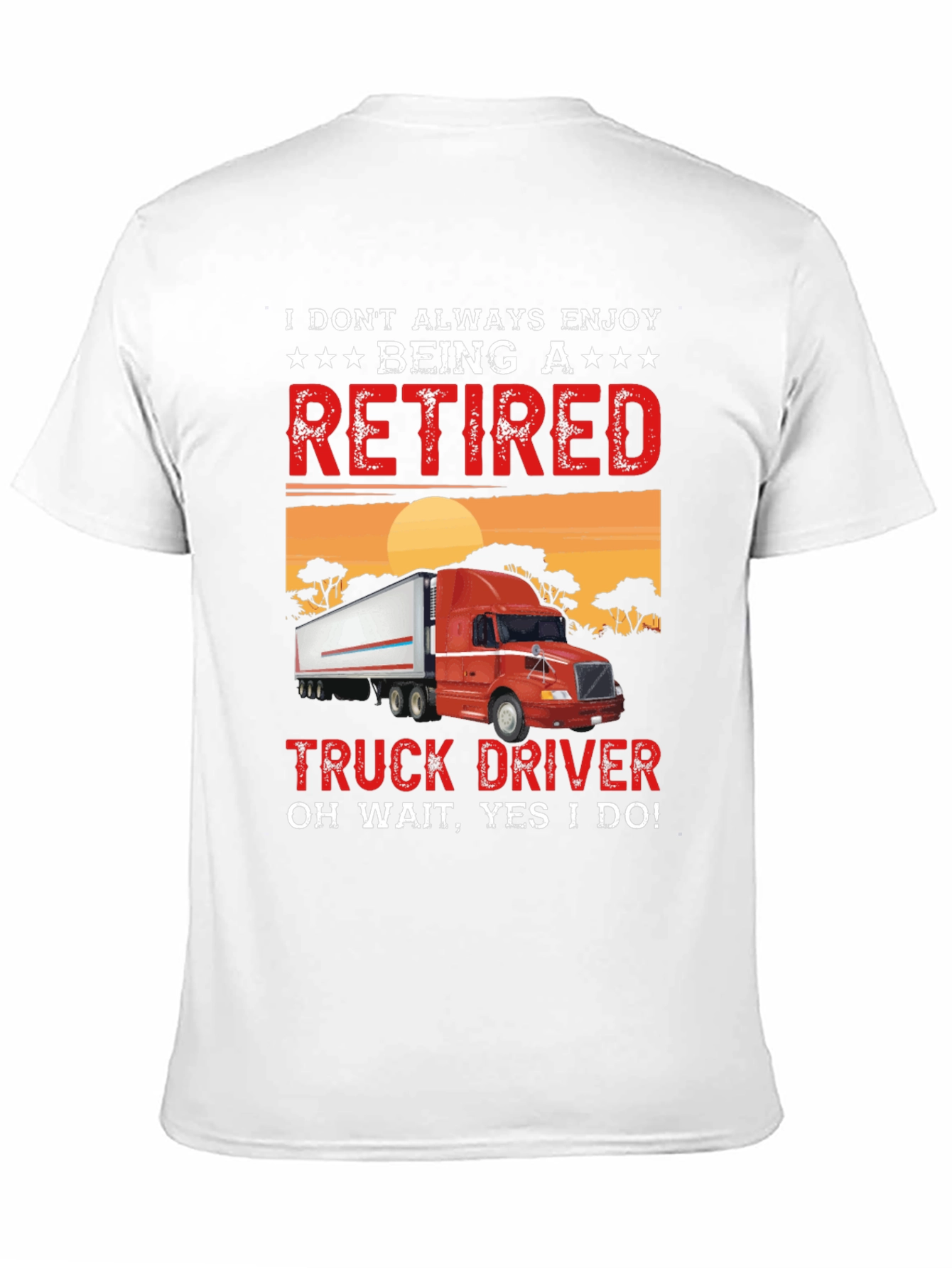 Retired Truck Driver T-Shirt - Black