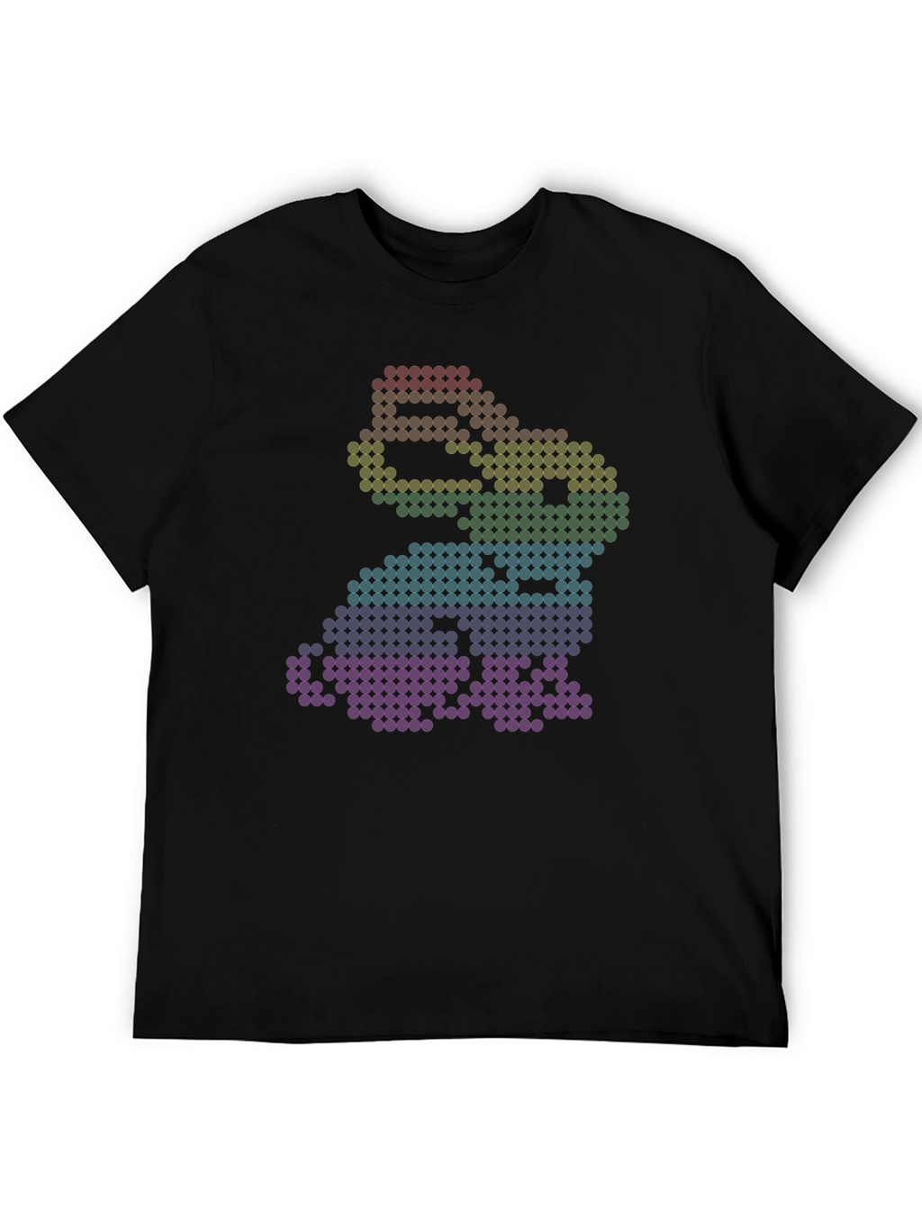 Rainbow Pixel Art Frog T-Shirt